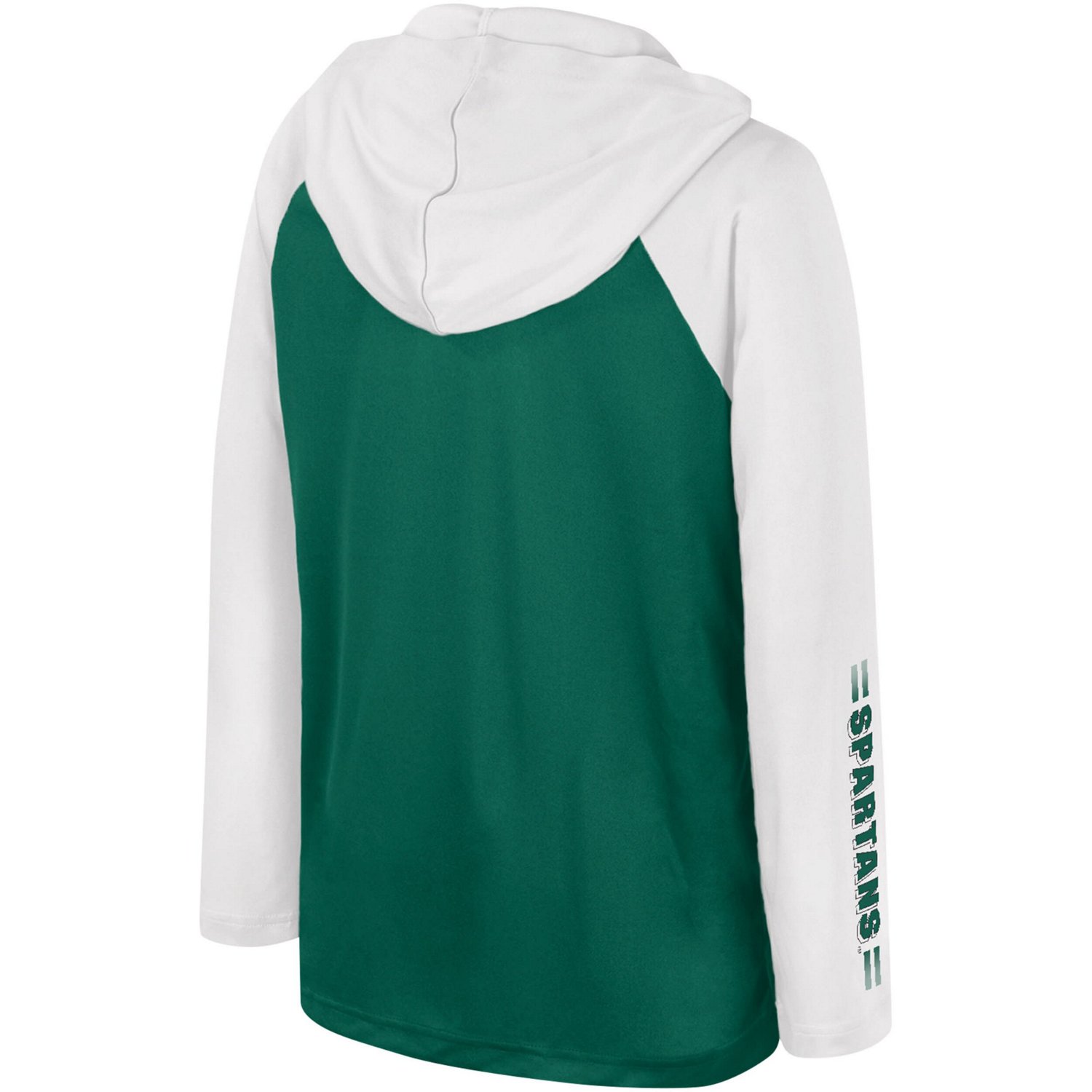 Youth Colosseum Michigan State Spartans Eddie Multi-Hit Raglan Long Sleeve Hoodie T-Shirt - view number 3