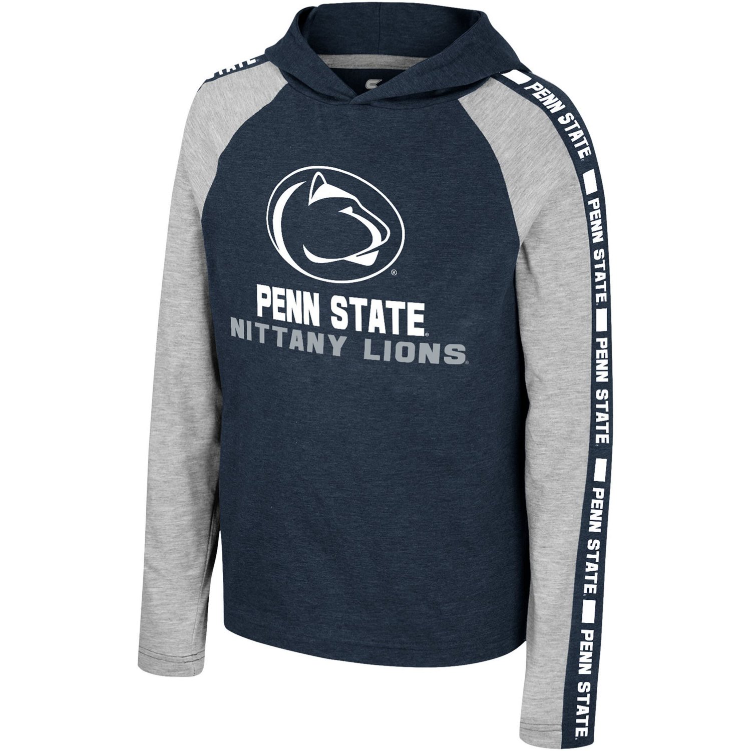 Youth Colosseum Penn State Nittany Lions Ned Raglan Long Sleeve Hooded T-Shirt - view number 2