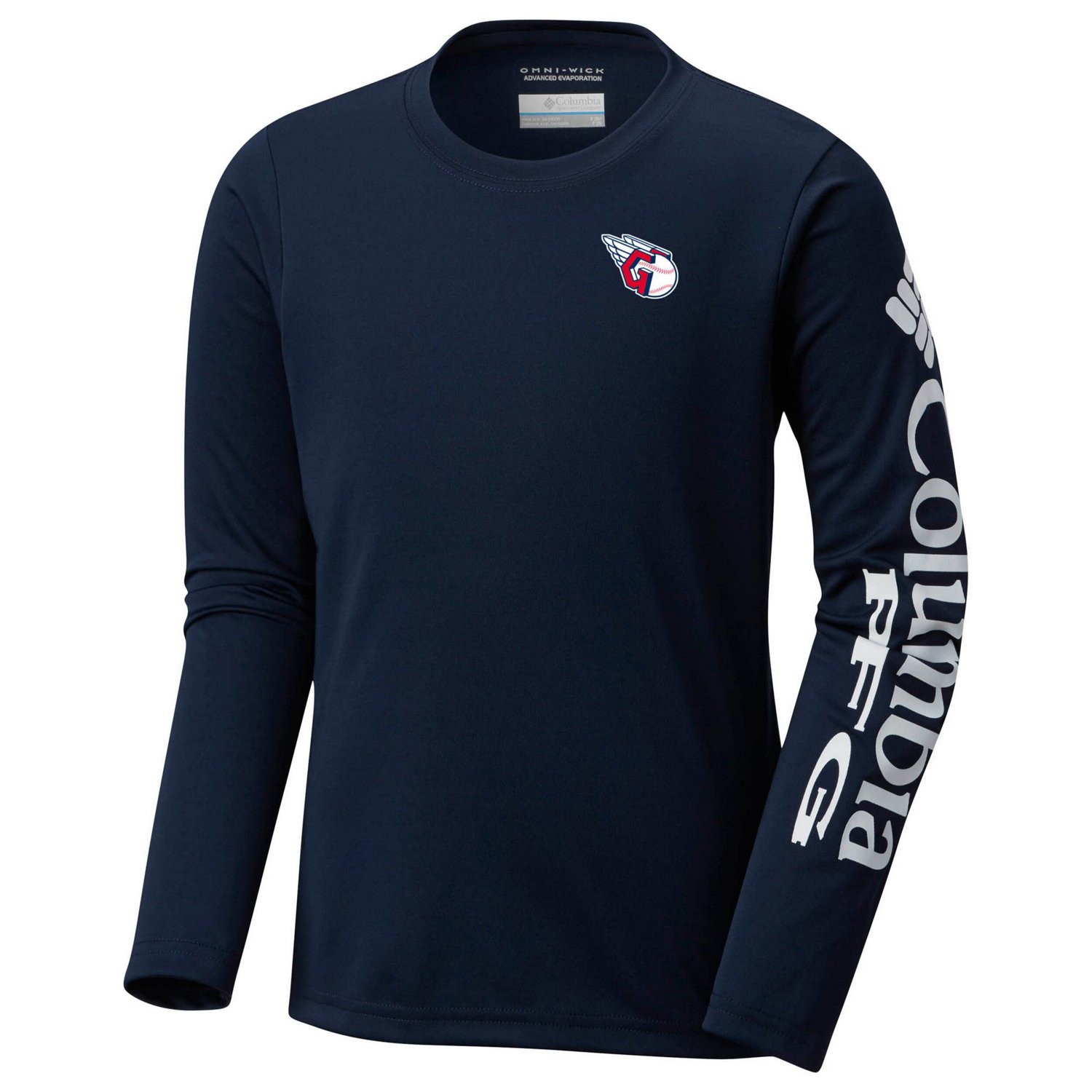 Youth Columbia Cleveland Guardians Terminal Tackle Long Sleeve T-Shirt - view number 2