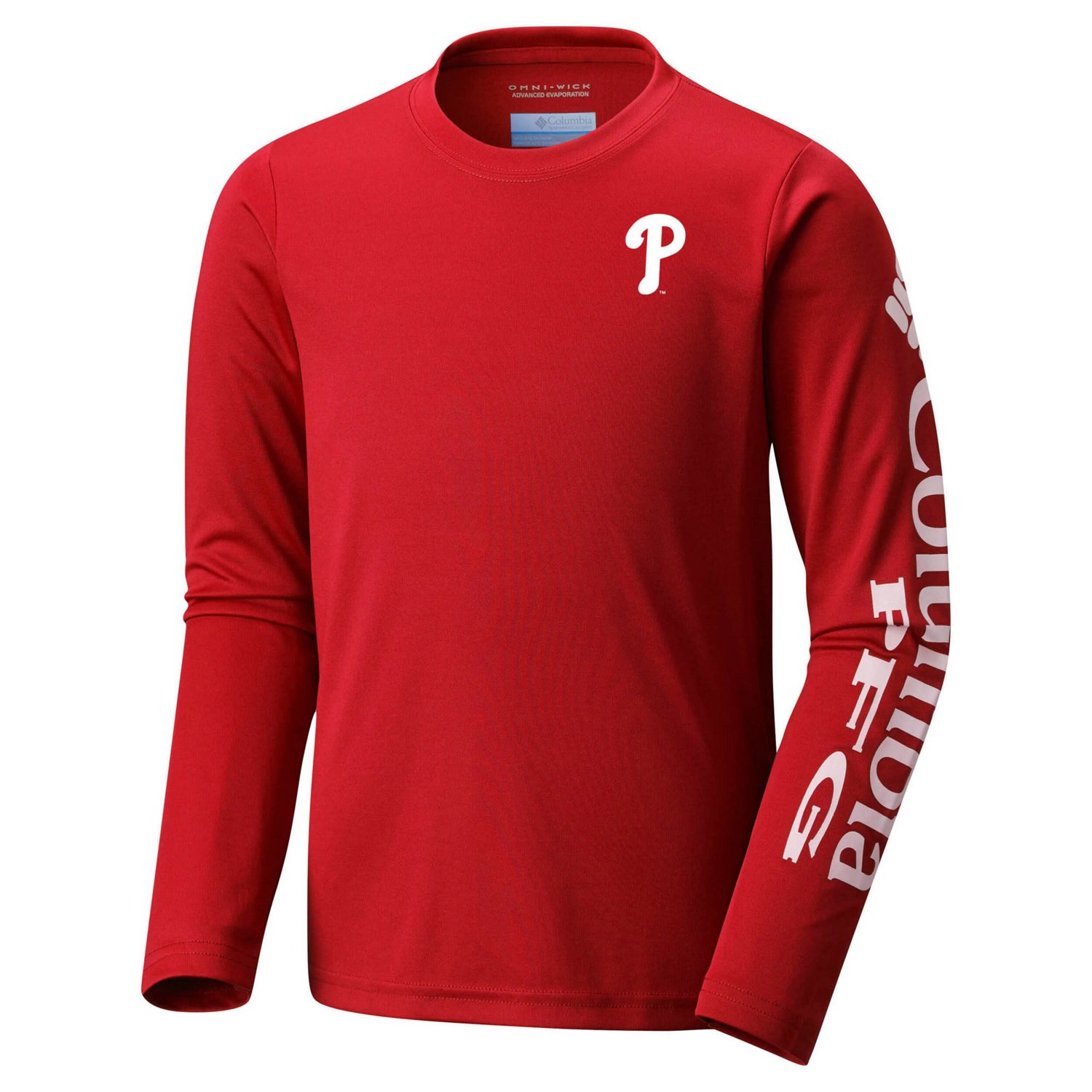 Youth Columbia Philadelphia Phillies Terminal Tackle Long Sleeve T-Shirt                                                         - view number 2