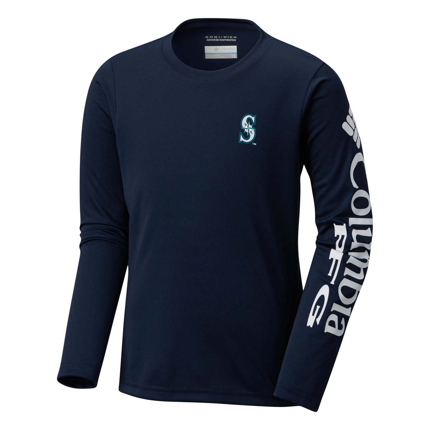 Youth Columbia Seattle Mariners Terminal Tackle Long Sleeve T-Shirt - view number 2