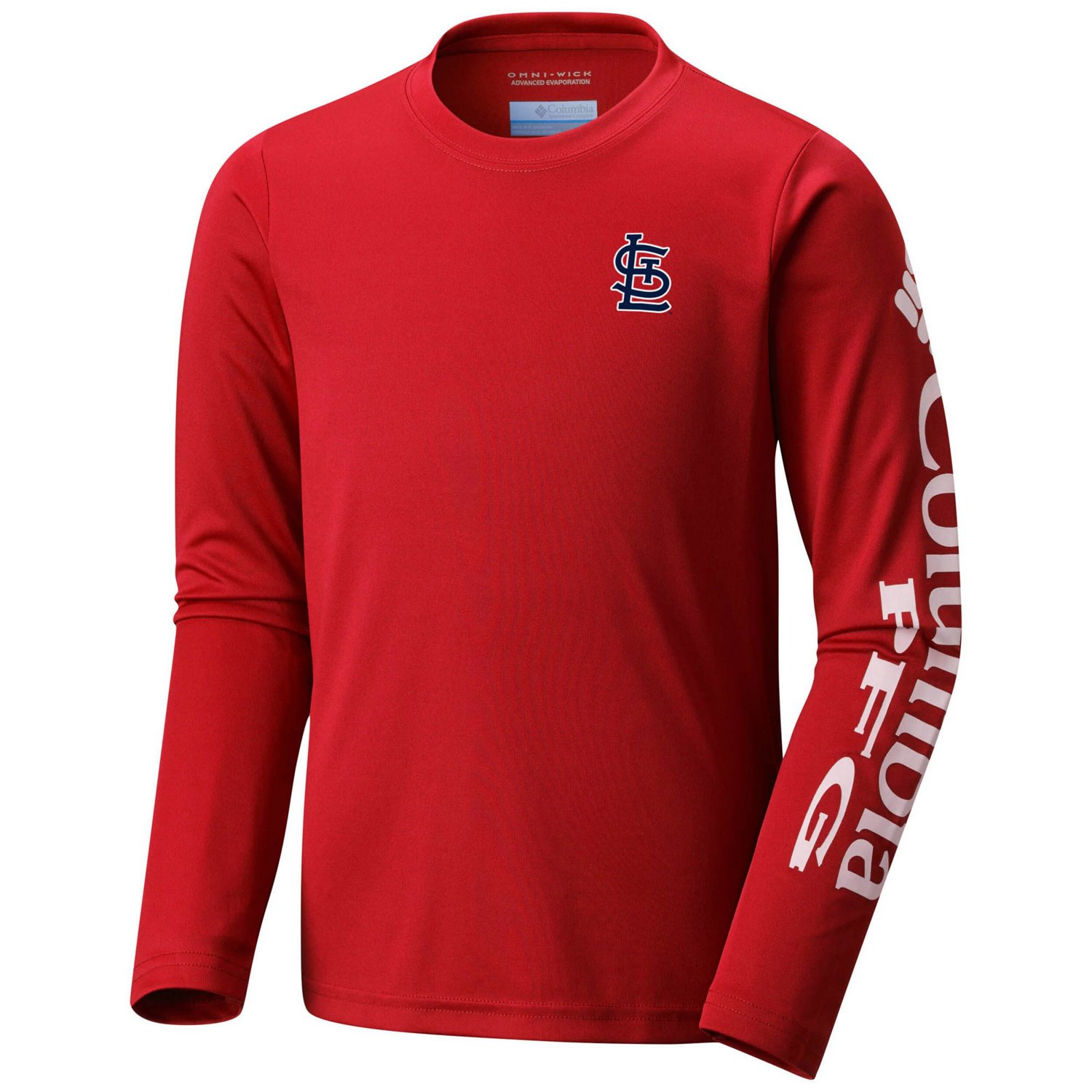 Youth Columbia St Louis Cardinals Terminal Tackle Long Sleeve T Shirt Academy