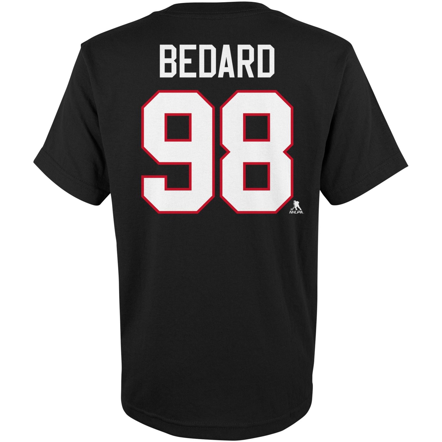 Youth Connor Bedard Chicago hawks Player Name  Number T-Shirt                                                                    - view number 3