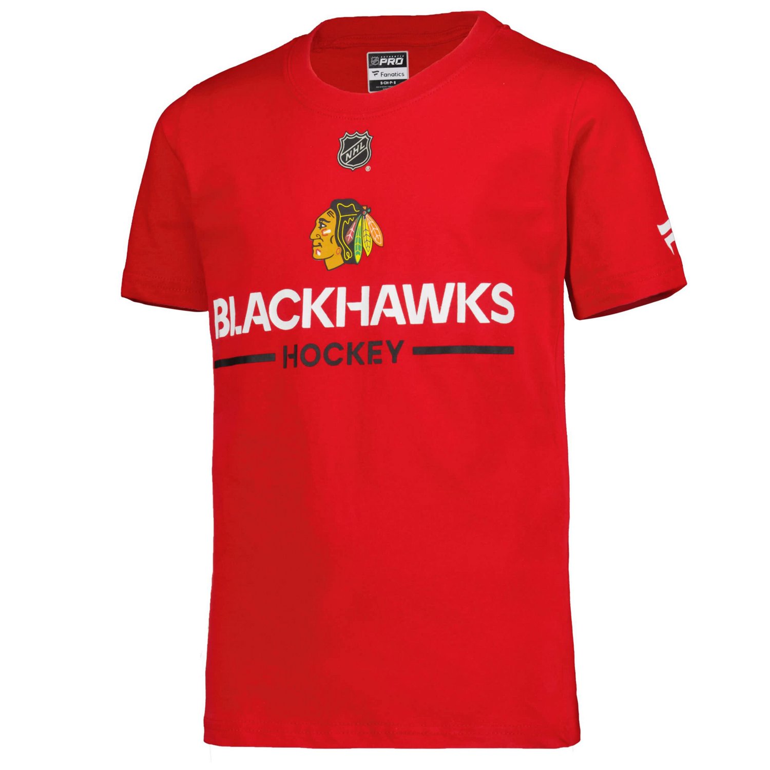 Youth Fanatics Chicago Blackhawks Authentic Pro Wordmark T-Shirt - view number 2