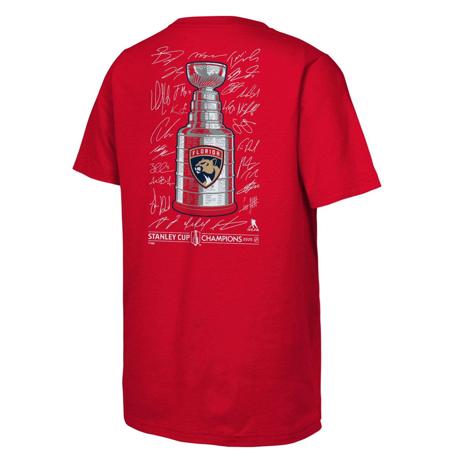 Youth Fanatics Florida Panthers 2025 Stanley Cup Champions Signature Roster T-Shirt - view number 3