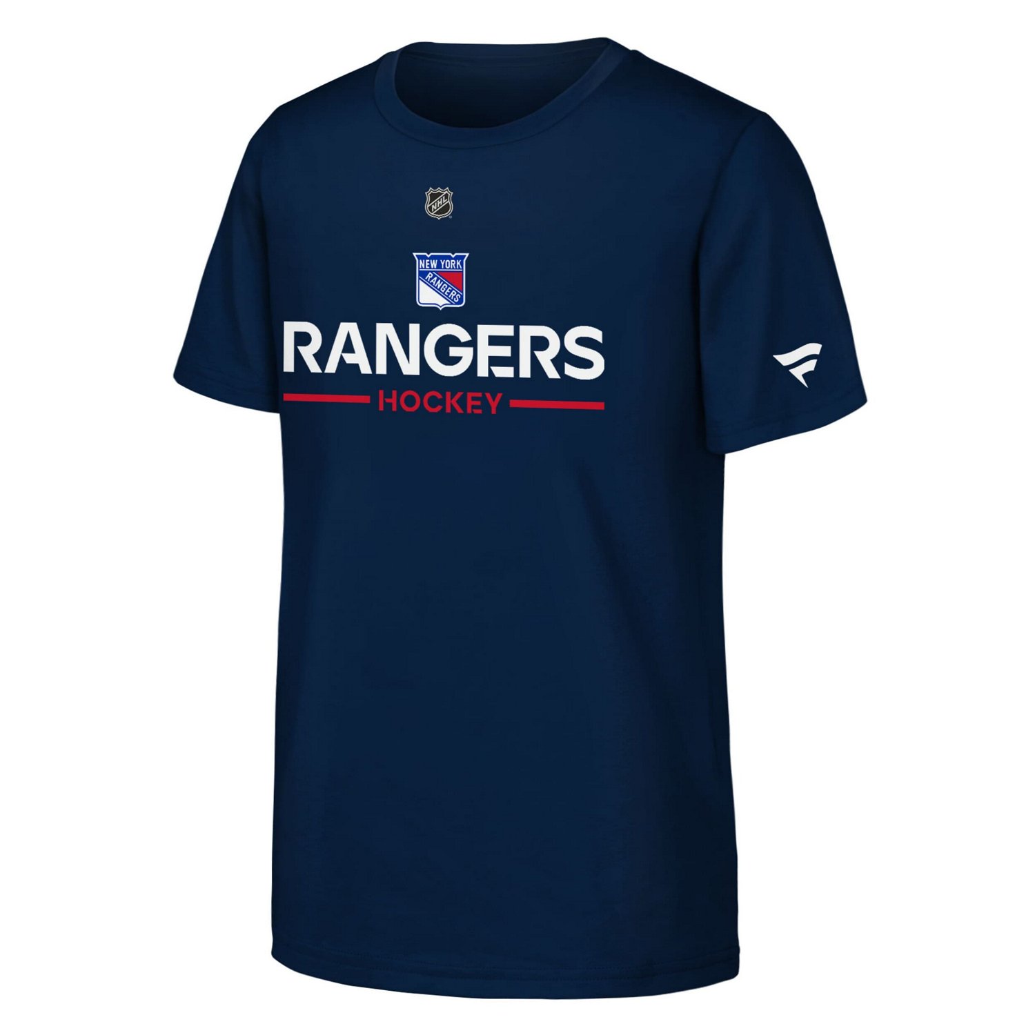 Youth Fanatics New York Rangers Authentic Pro Wordmark T-Shirt