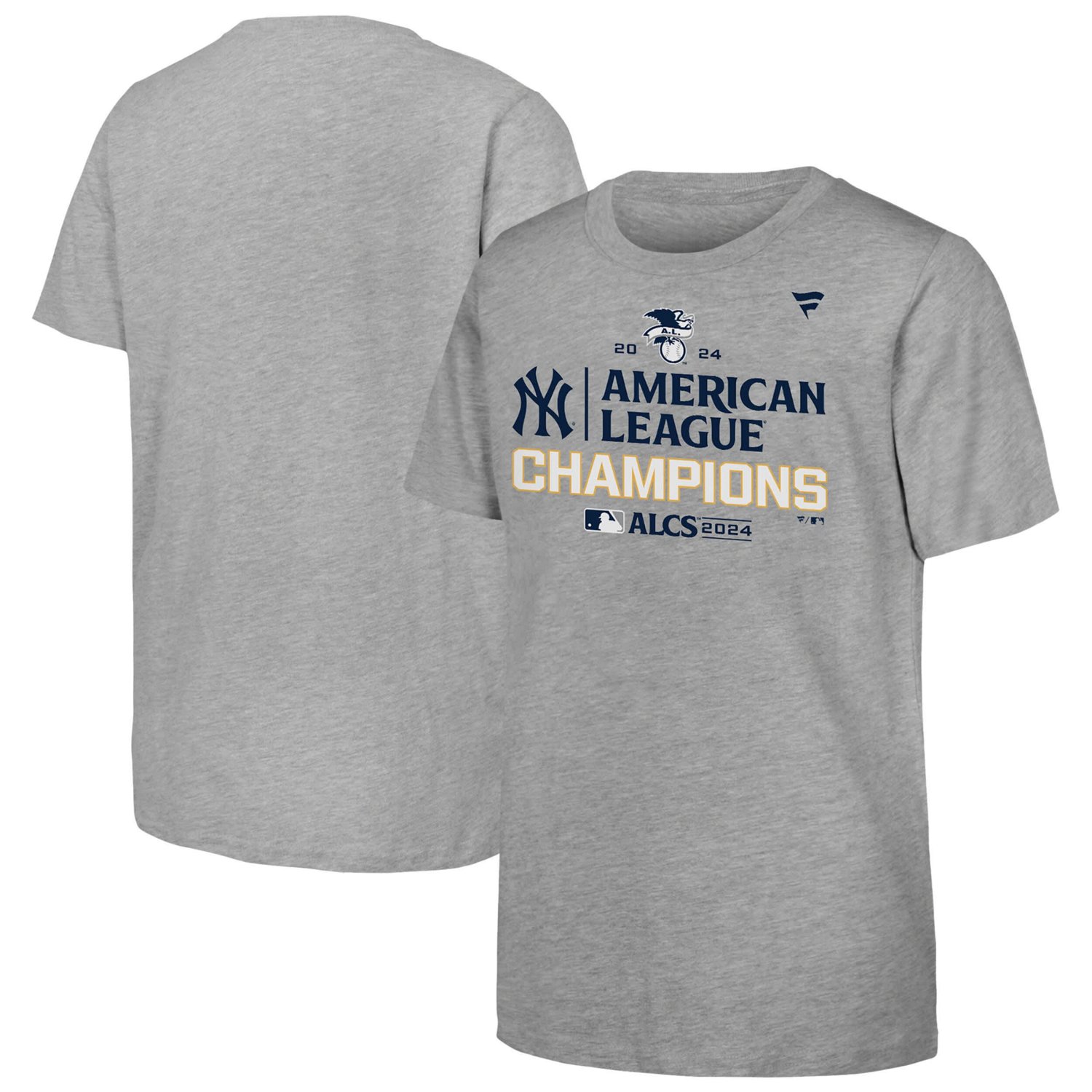 Youth Fanatics New York Yankees 2024 American League Champions Locker Room T-Shirt - view number 1