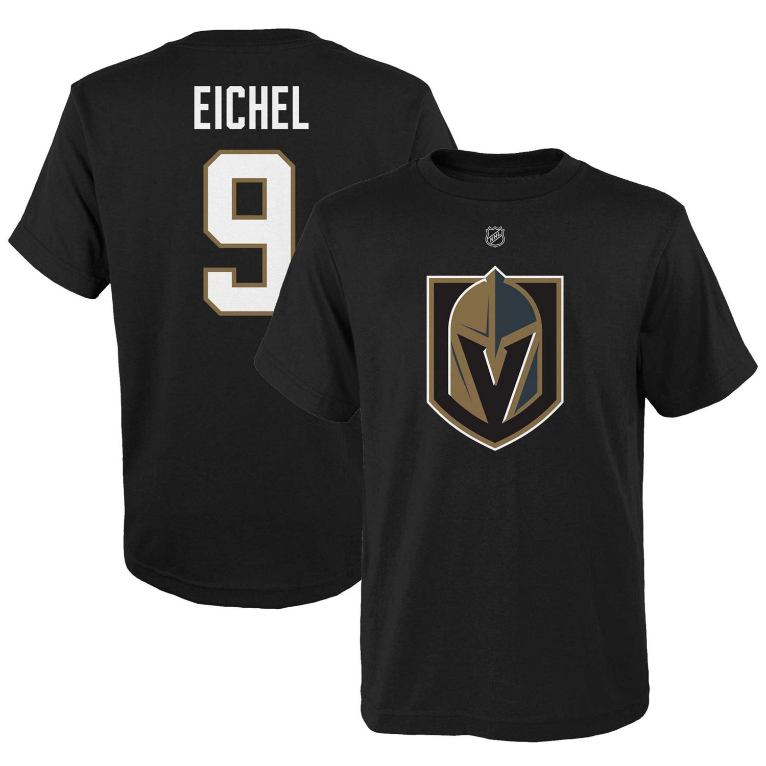 Youth Jack Eichel Vegas Golden Knights Player Name  Number T-Shirt