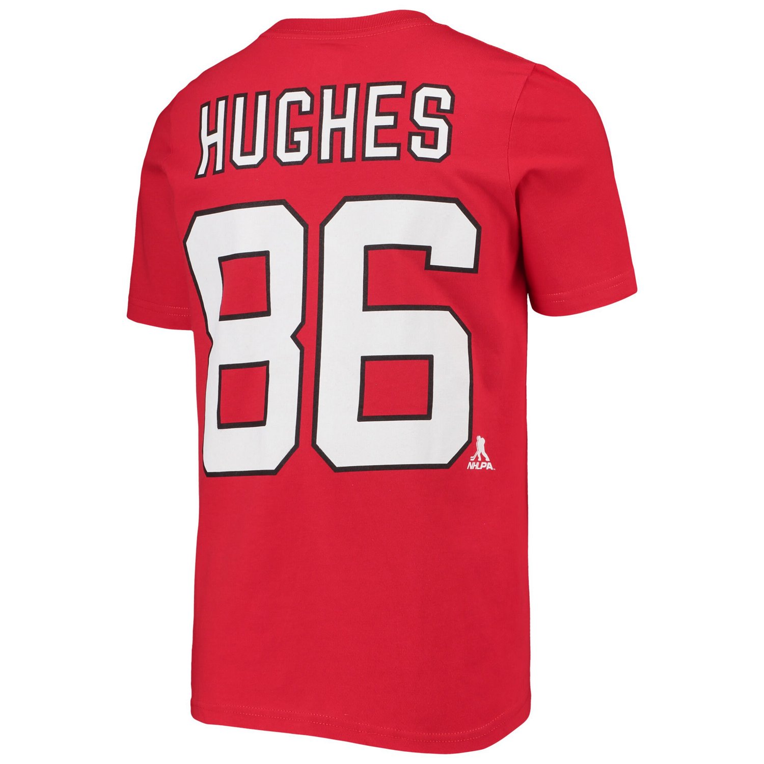 Youth Jack Hughes New Jersey Devils Player Name  Number T-Shirt - view number 3