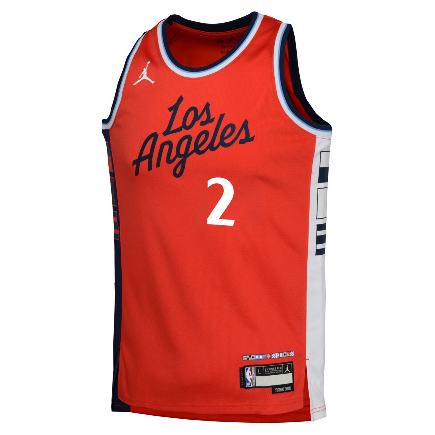 Youth Jordan Brand Kawhi Leonard LA Clippers Swingman Jersey - Statement Edition - view number 2