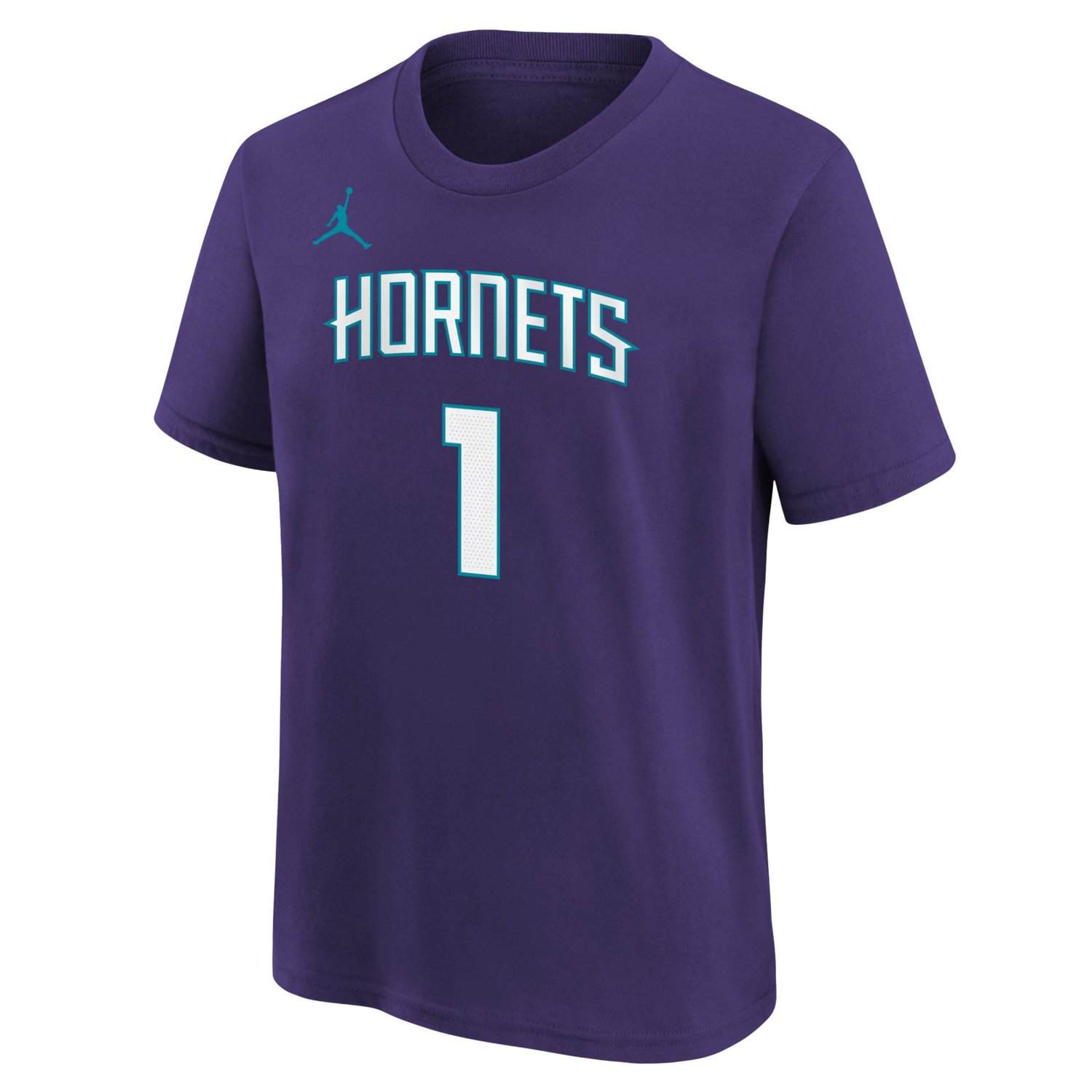 Youth Jordan Brand LaMelo Ball Charlotte Hornets Statement Edition Name  Number Player T-Shirt - view number 2