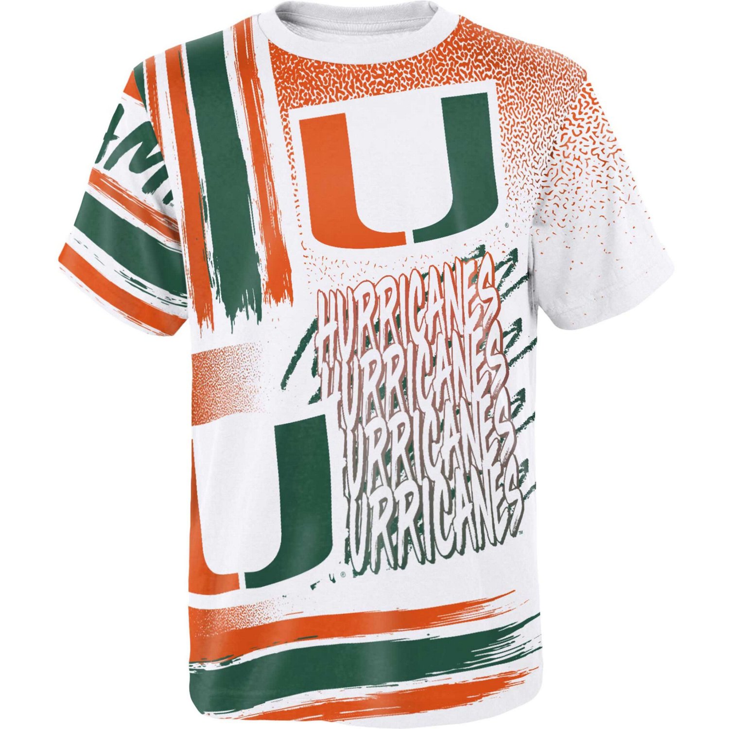 Youth Miami Hurricanes Gametime Multi-Hit T-Shirt - view number 2