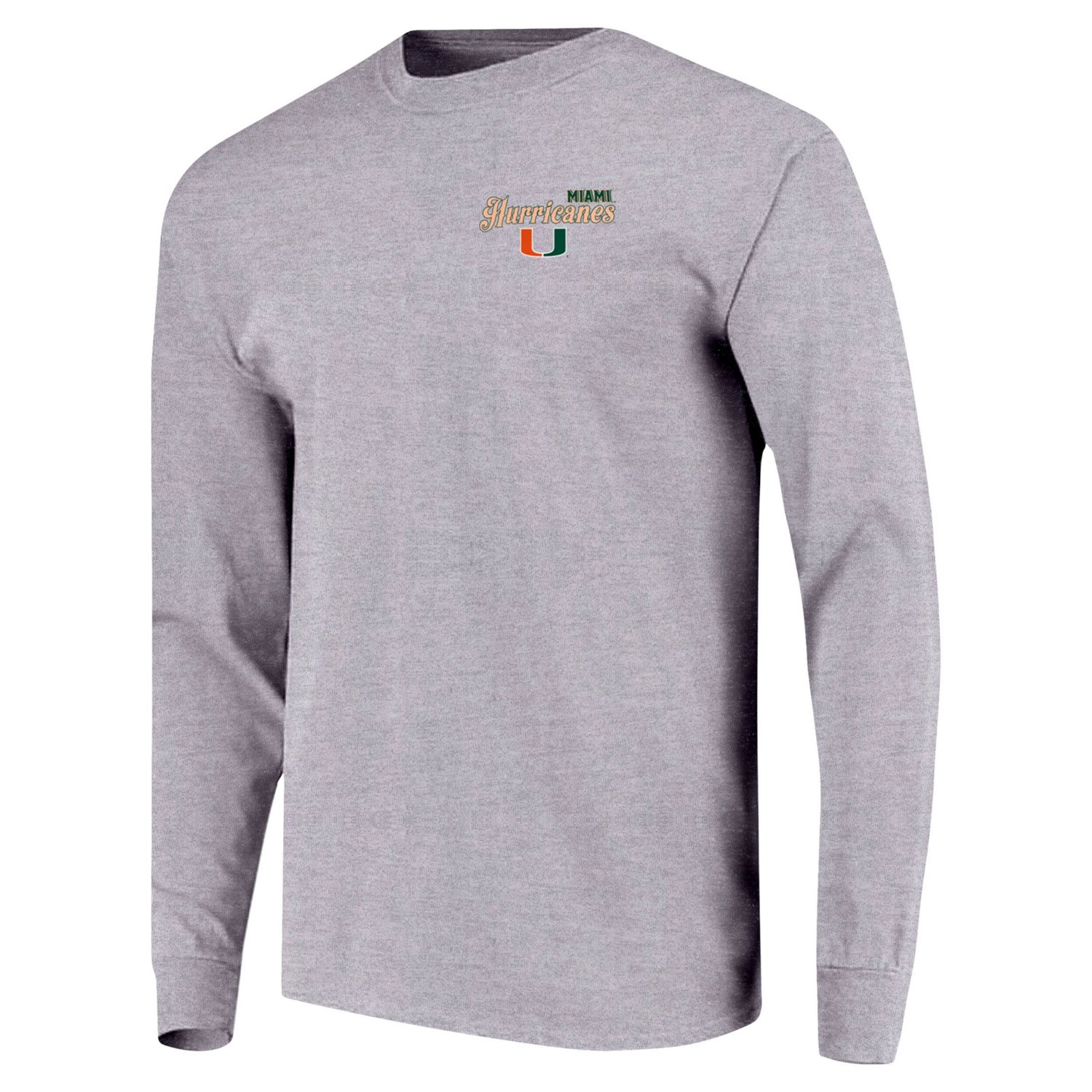 Youth Miami Hurricanes Retro Script Long Sleeve T-Shirt                                                                          - view number 2