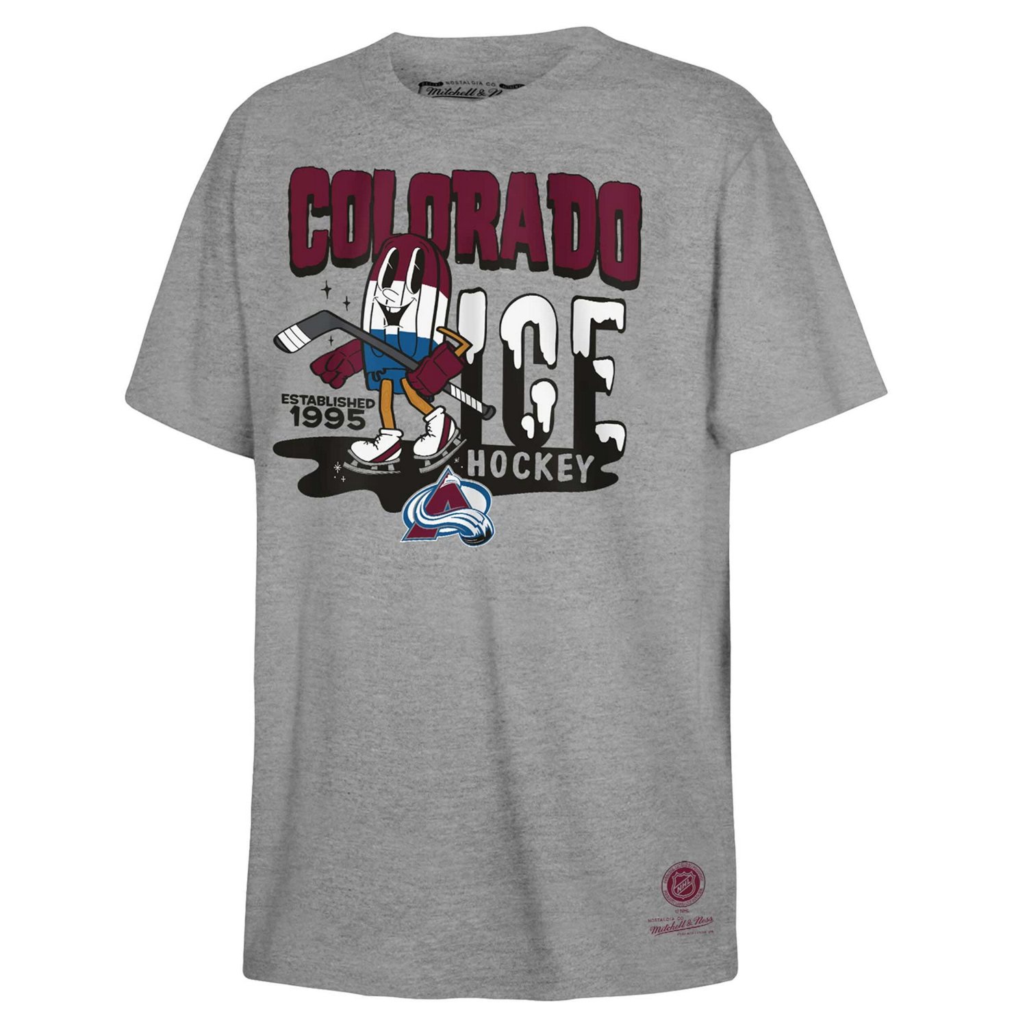 Youth Mitchell  Ness Colorado Avalanche Popsicle T-Shirt