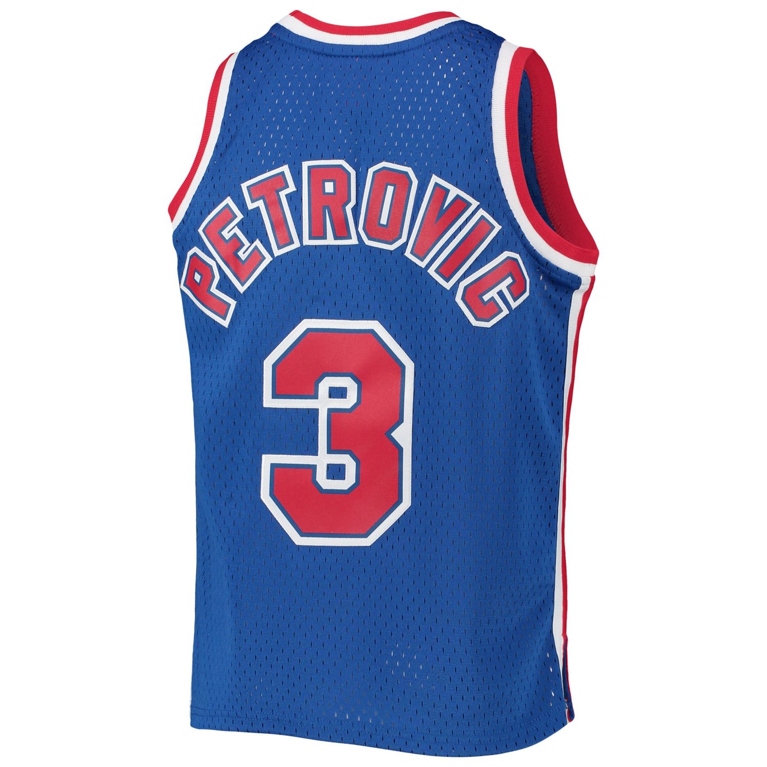Youth Mitchell  Ness Drazen Petrovic New Jersey Nets 1992 93 Hardwood Classics Swingman Jersey - view number 3
