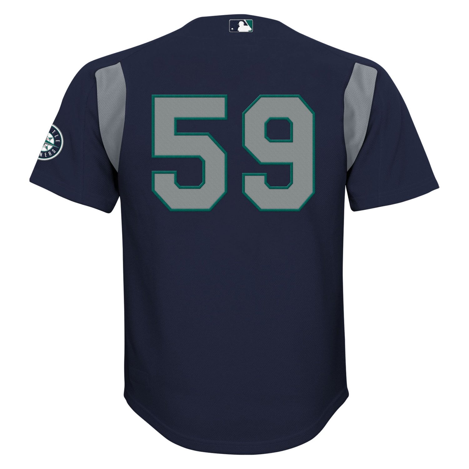 Youth Mitchell  Ness Felix Hernandez Seattle Mariners Mesh Batting Practice Jersey - view number 3