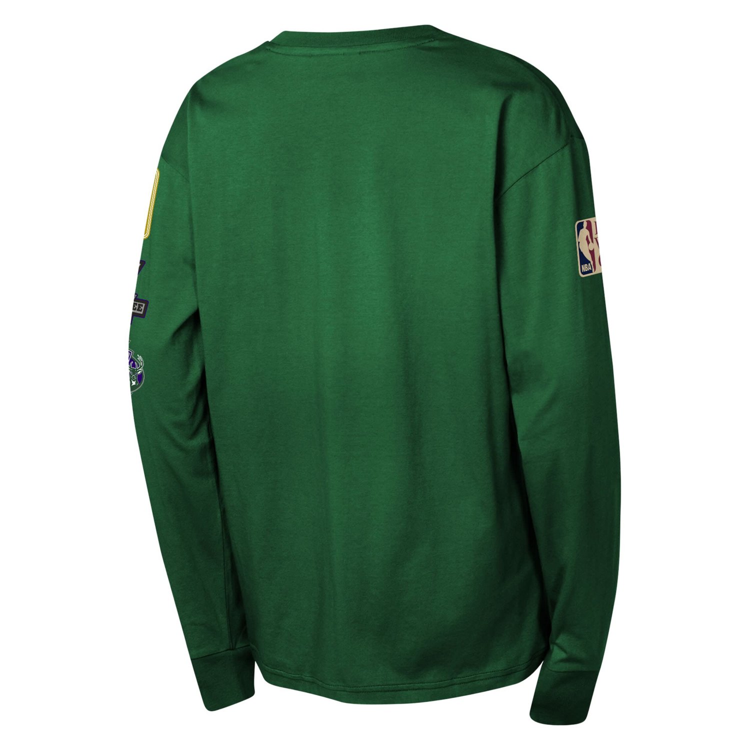 Youth Mitchell  Ness Hunter Milwaukee Bucks Hardwood Classics All Over Long Sleeve T-Shirt - view number 3