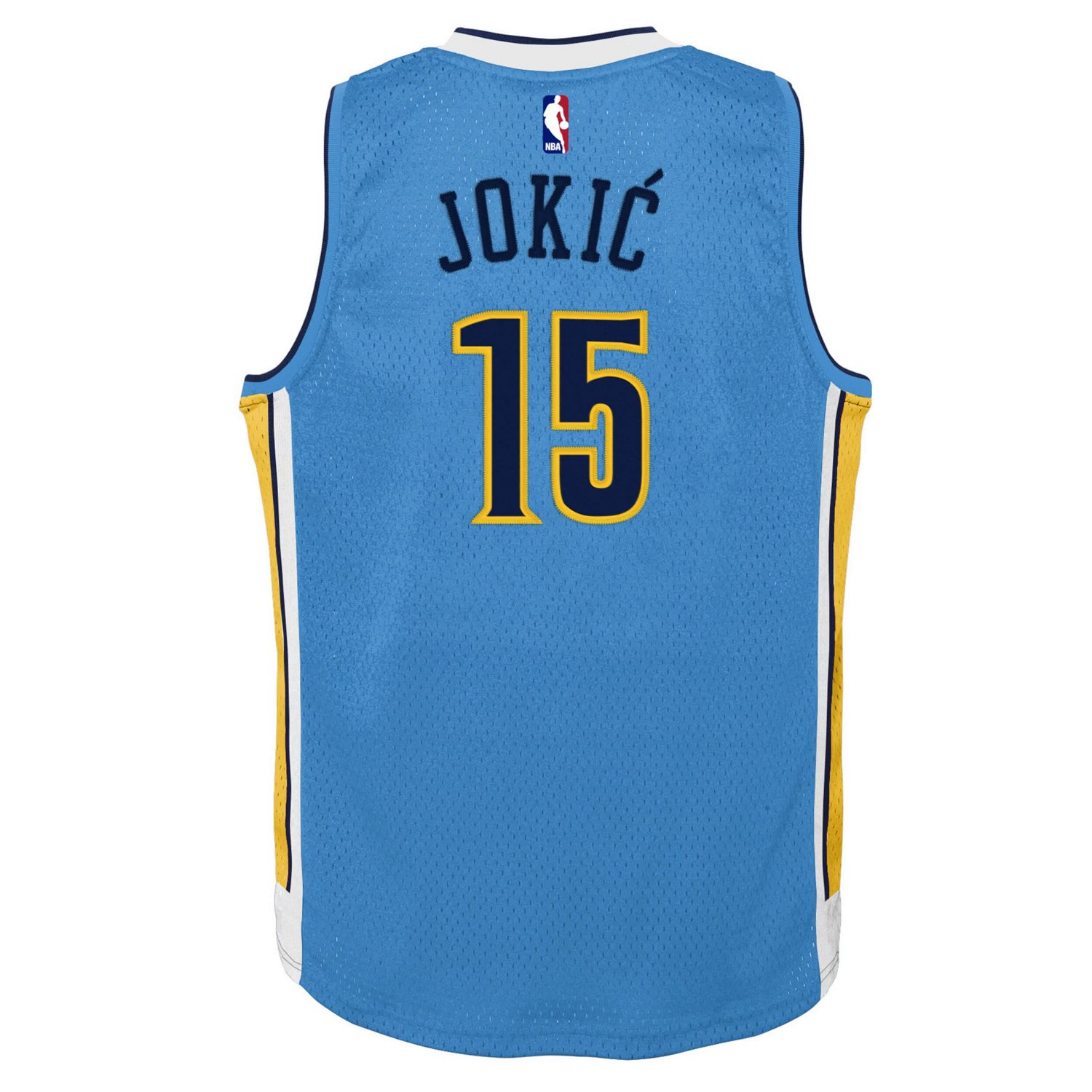 Youth Mitchell  Ness Nikola Jokic Light Denver Nuggets 2016 17 Hardwood Classics Swingman Jersey                                 - view number 3