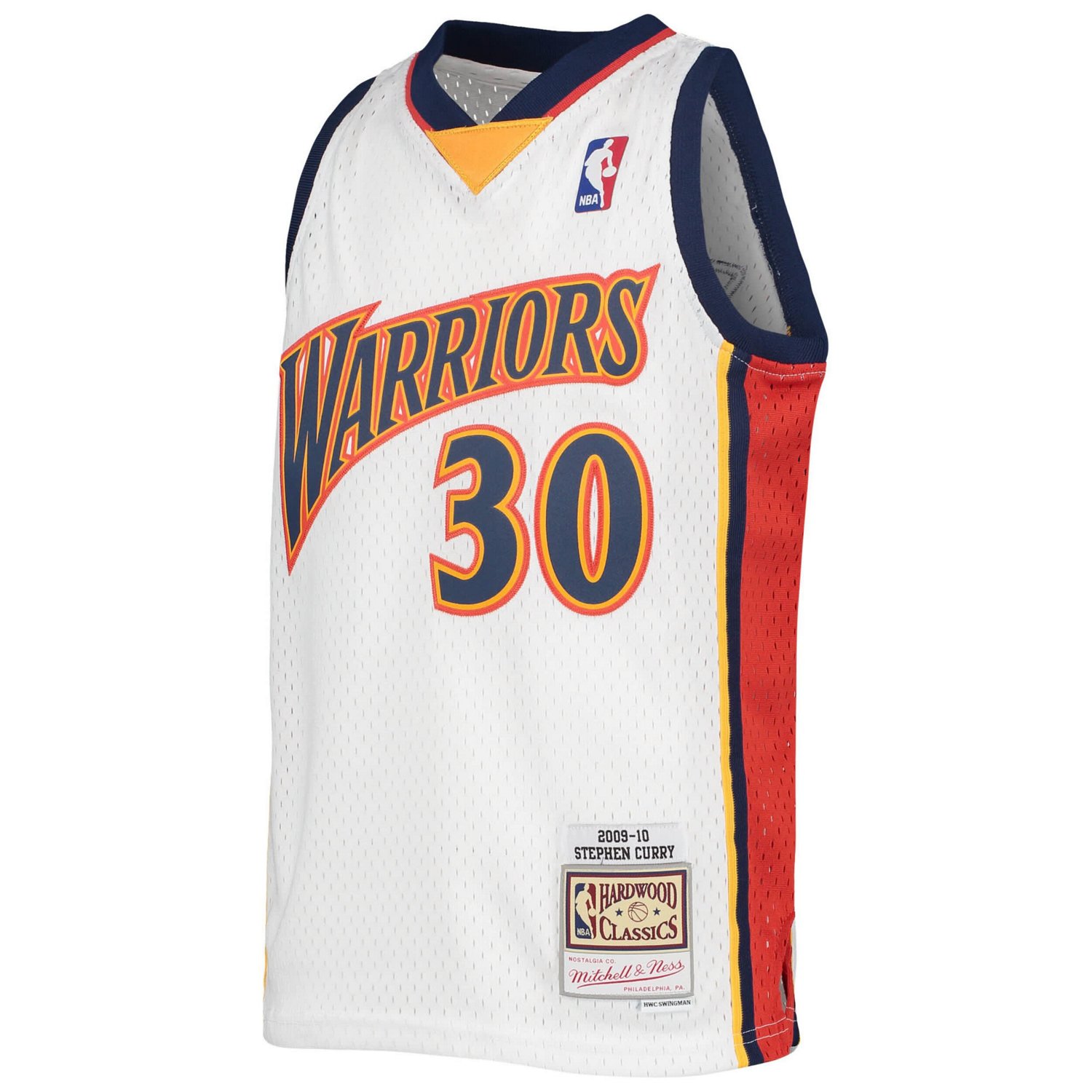 Youth Mitchell  Ness Stephen Curry Golden State Warriors 2009-10 Hardwood Classics Swingman Jersey - view number 2