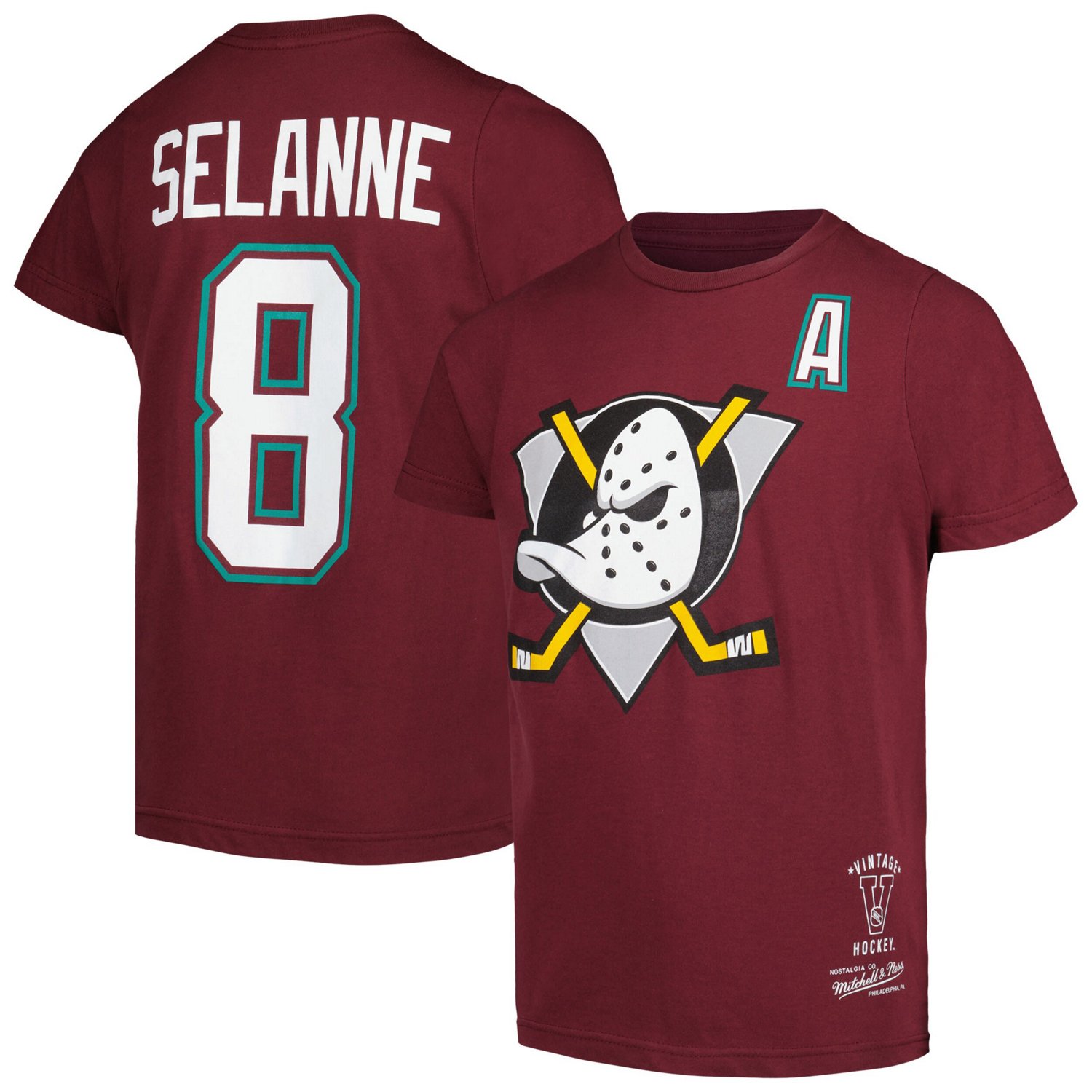 Youth Mitchell  Ness Teemu Selanne Anaheim Ducks Name  Number T-Shirt