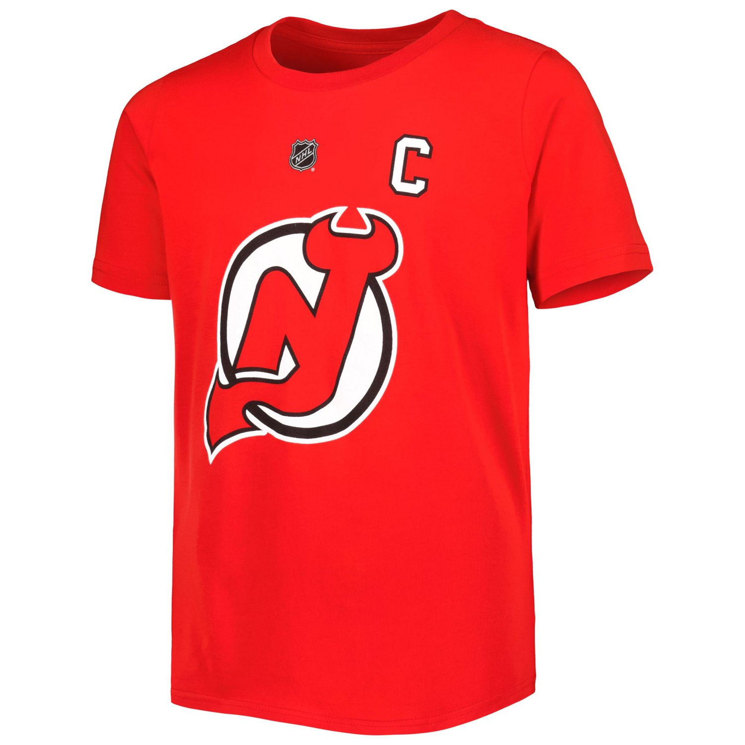 Youth Nico Hischier New Jersey Devils Player Name  Number T-Shirt - view number 2