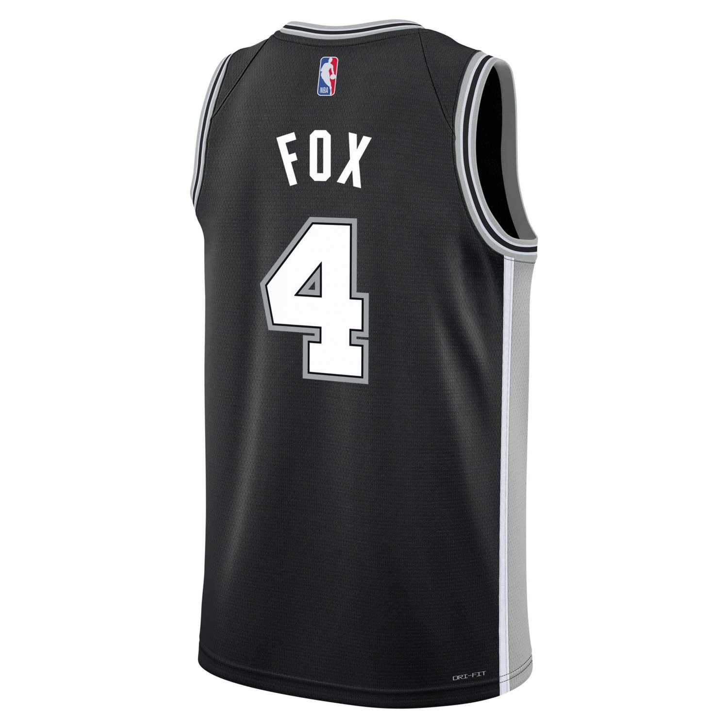 Youth Nike De'Aaron Fox San Antonio Spurs Swingman Jersey - Icon Edition - view number 3