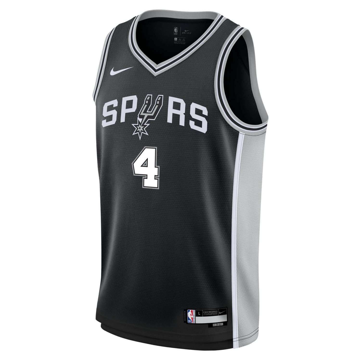 Youth Nike De'Aaron Fox San Antonio Spurs Swingman Jersey - Icon Edition - view number 2