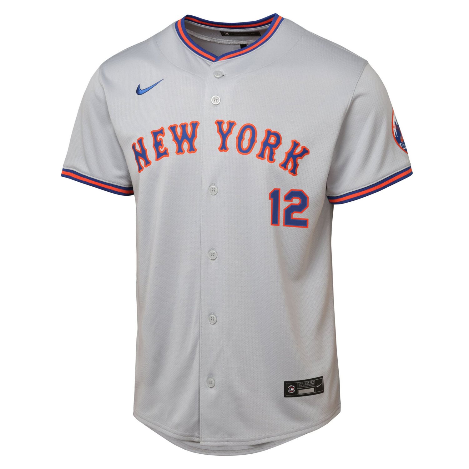 Youth Nike Francisco Lindor New York Mets Road Limited Jersey - view number 2