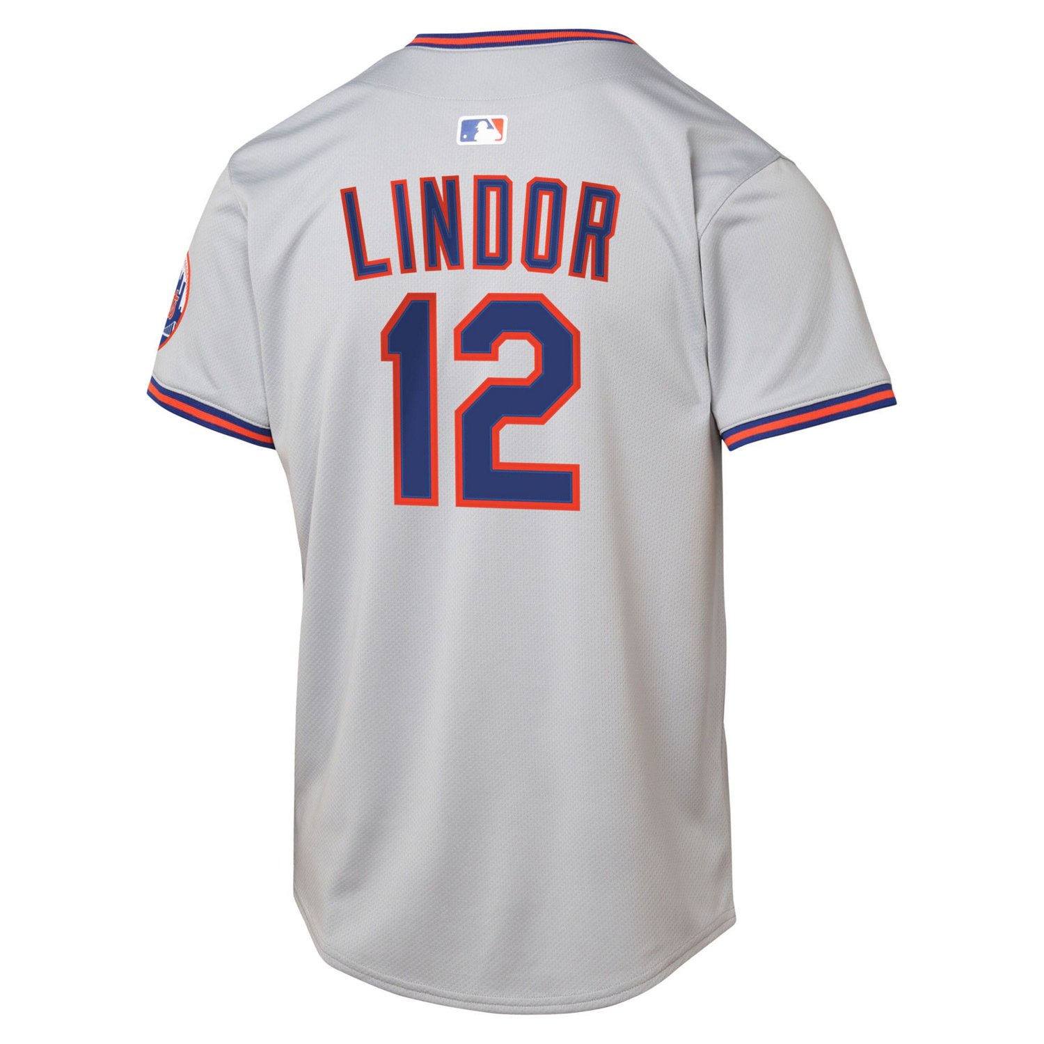 Youth Nike Francisco Lindor New York Mets Road Limited Jersey - view number 3
