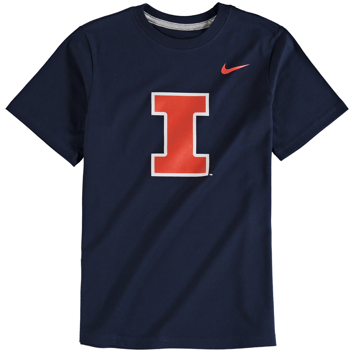 Youth Nike Illinois Fighting Illini Cotton Logo T-Shirt                                                                          - view number 1