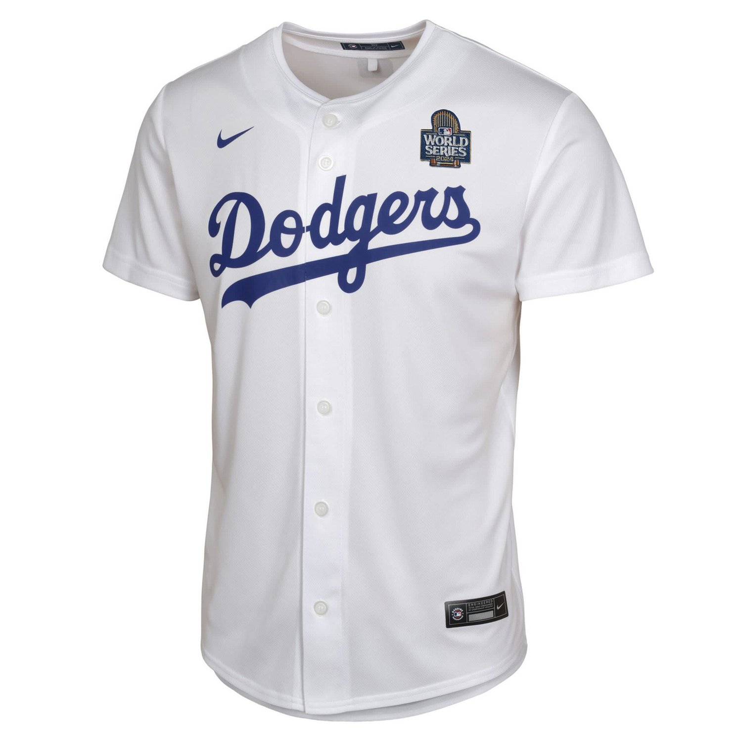 Youth Nike Jack Flaherty Los Angeles Dodgers 2024 World Series Patch Home Game Player Jersey - view number 2