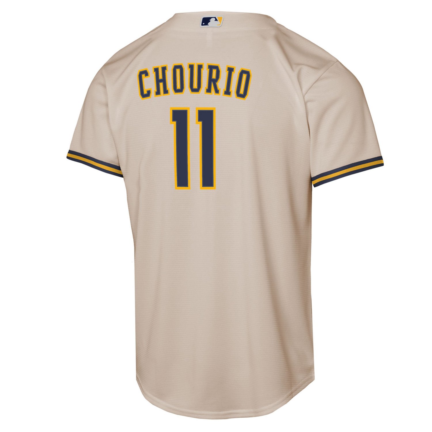 Youth Nike Jackson Chourio Milwaukee Brewers Home Replica Player Jersey - view number 3