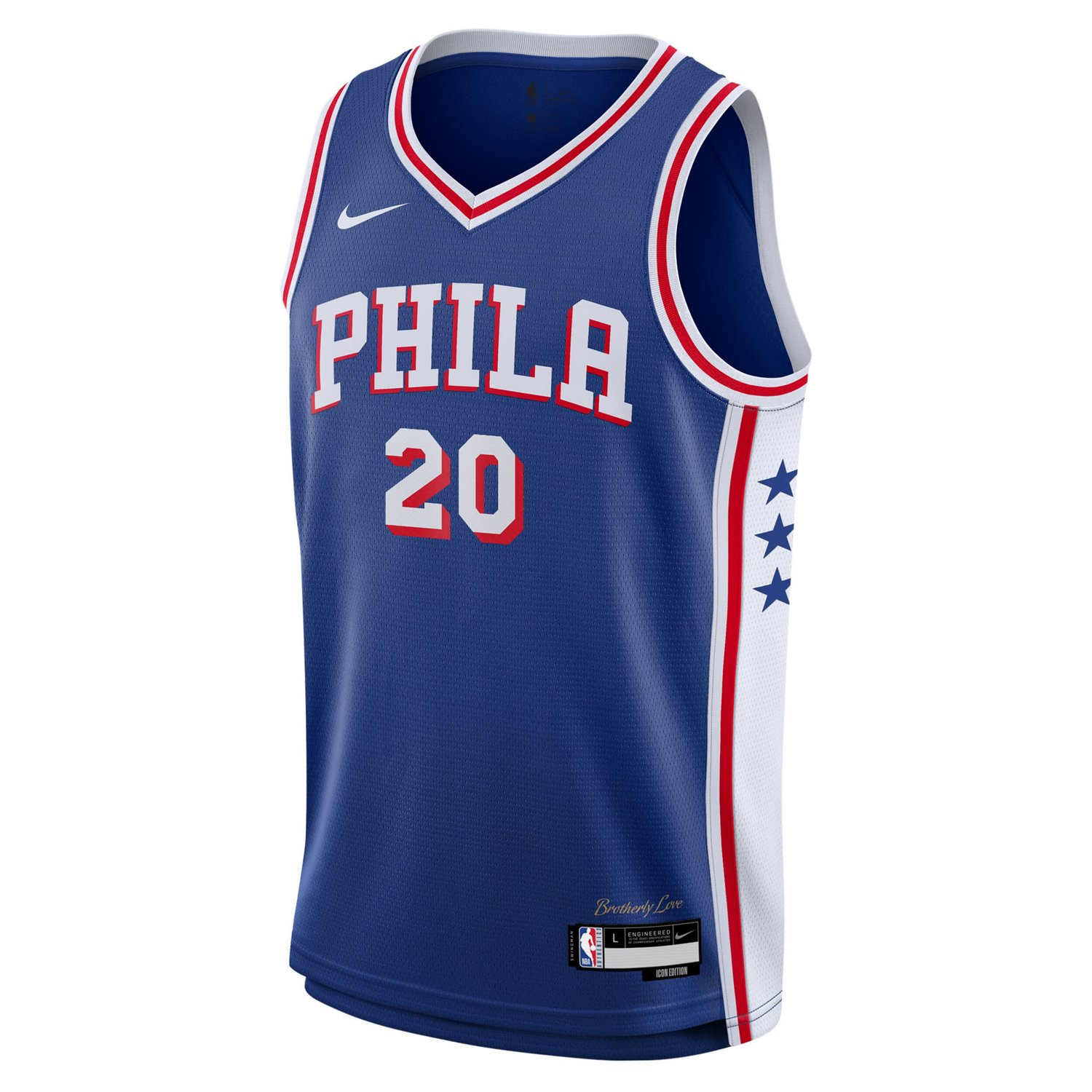 Youth Nike Jared McCain Philadelphia 76ers Swingman Jersey - Icon Edition                                                        - view number 2