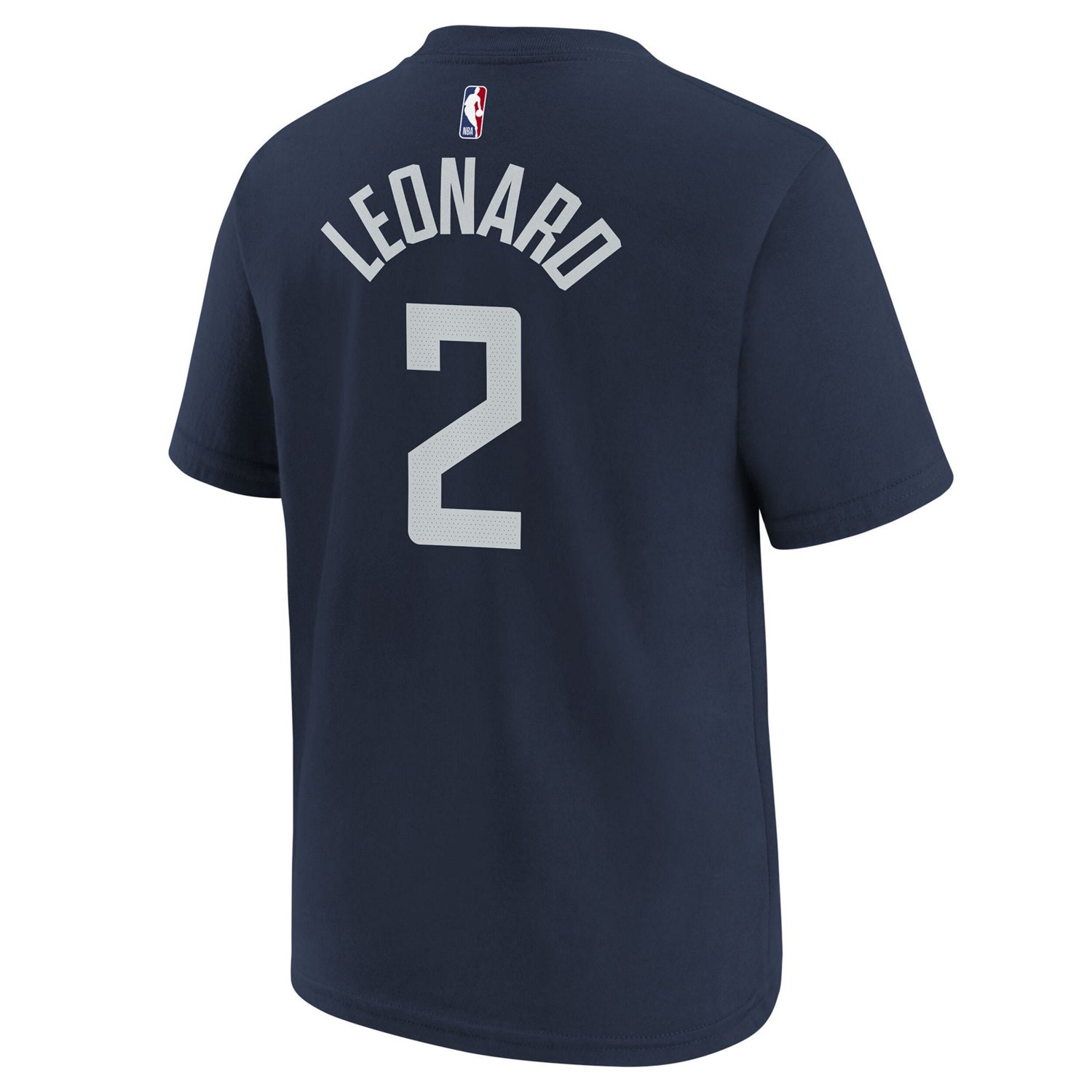 Youth Nike Kawhi Leonard Navy La Clippers 2023 24 City Edition Name Number T Shirt