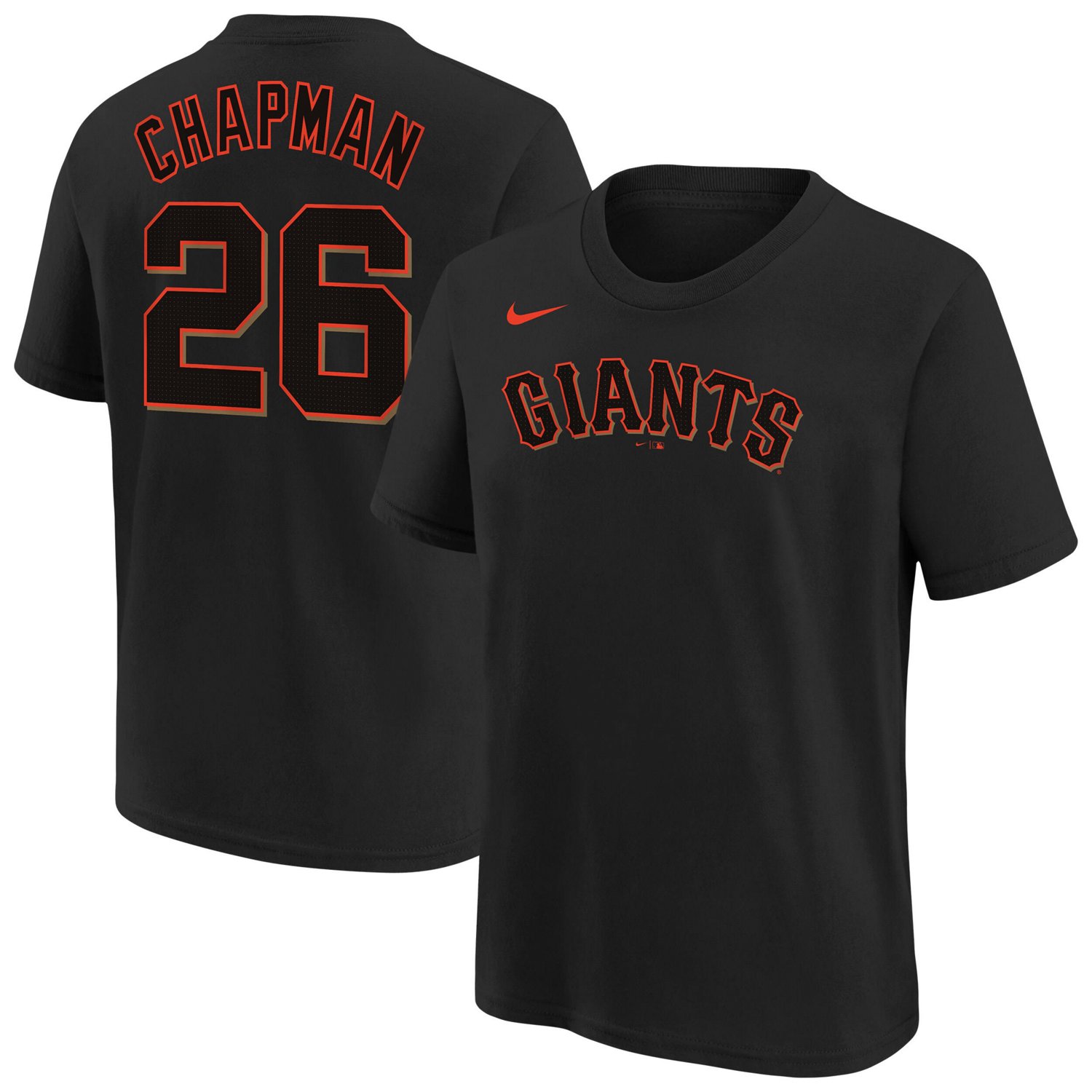 Youth Nike Matt Chapman San Francisco Giants Player Name  Number T-Shirt