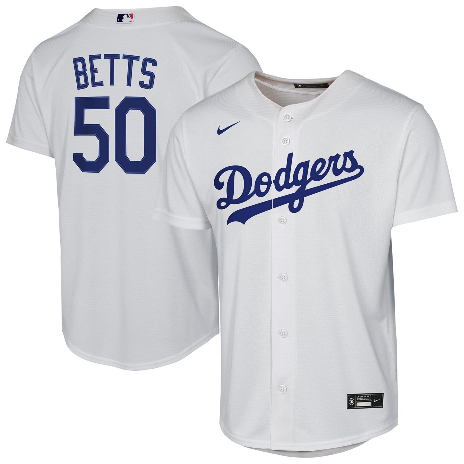 Youth Nike Mookie Betts Los Angeles Dodgers Home Replica Player Jersey
