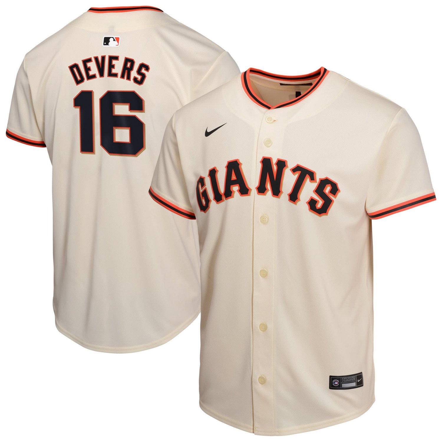Youth Nike Rafael Devers San Francisco Giants Home Player Game Jersey