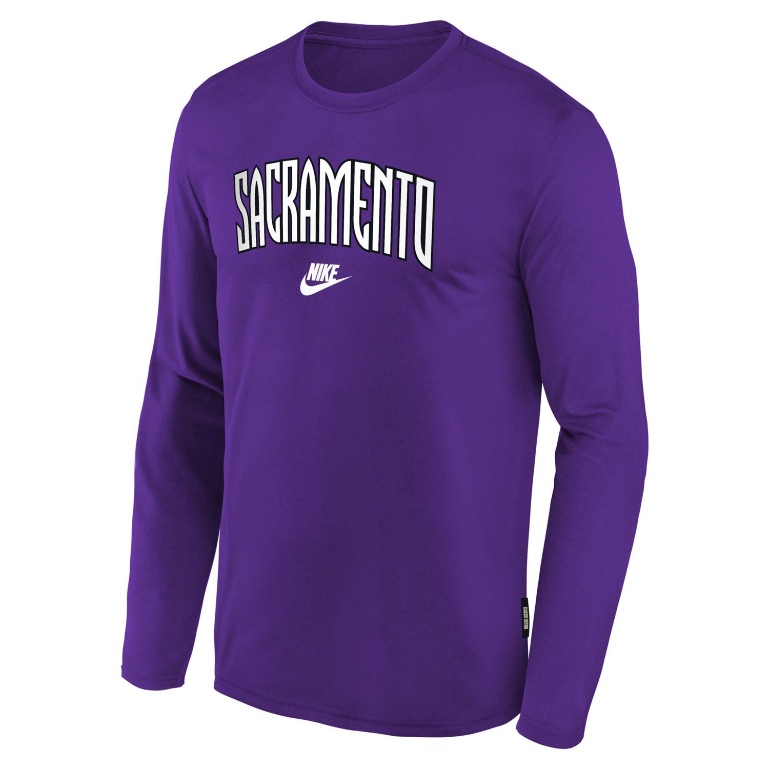 Youth Nike Sacramento Kings Hardwood Classics Long Sleeve T-Shirt - view number 2