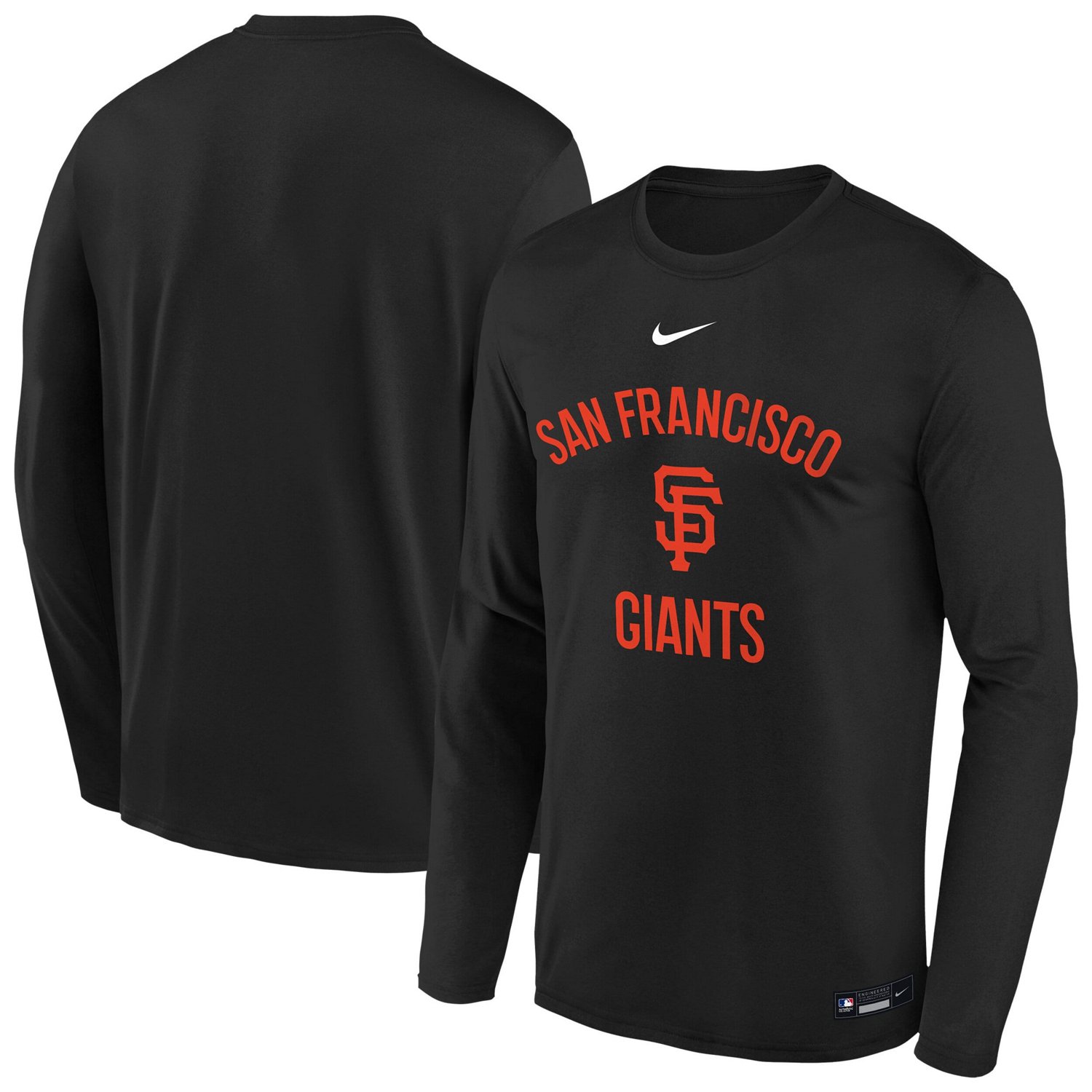 Youth Nike San Francisco Giants Authentic Collection Legend Performance Long Sleeve T-Shirt