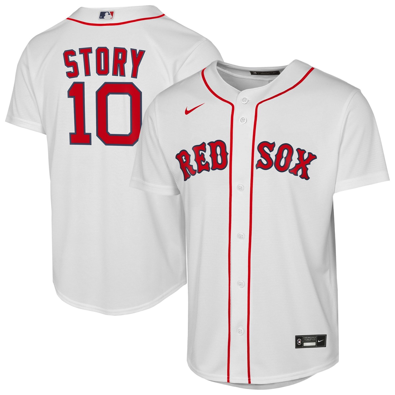 Youth Nike Trevor Story Boston Red Sox Home Replica Player Jersey