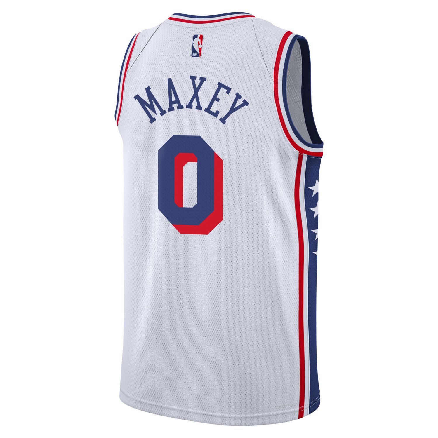 Youth Nike Tyrese Maxey Philadelphia 76ers Association Swingman Jersey - view number 3