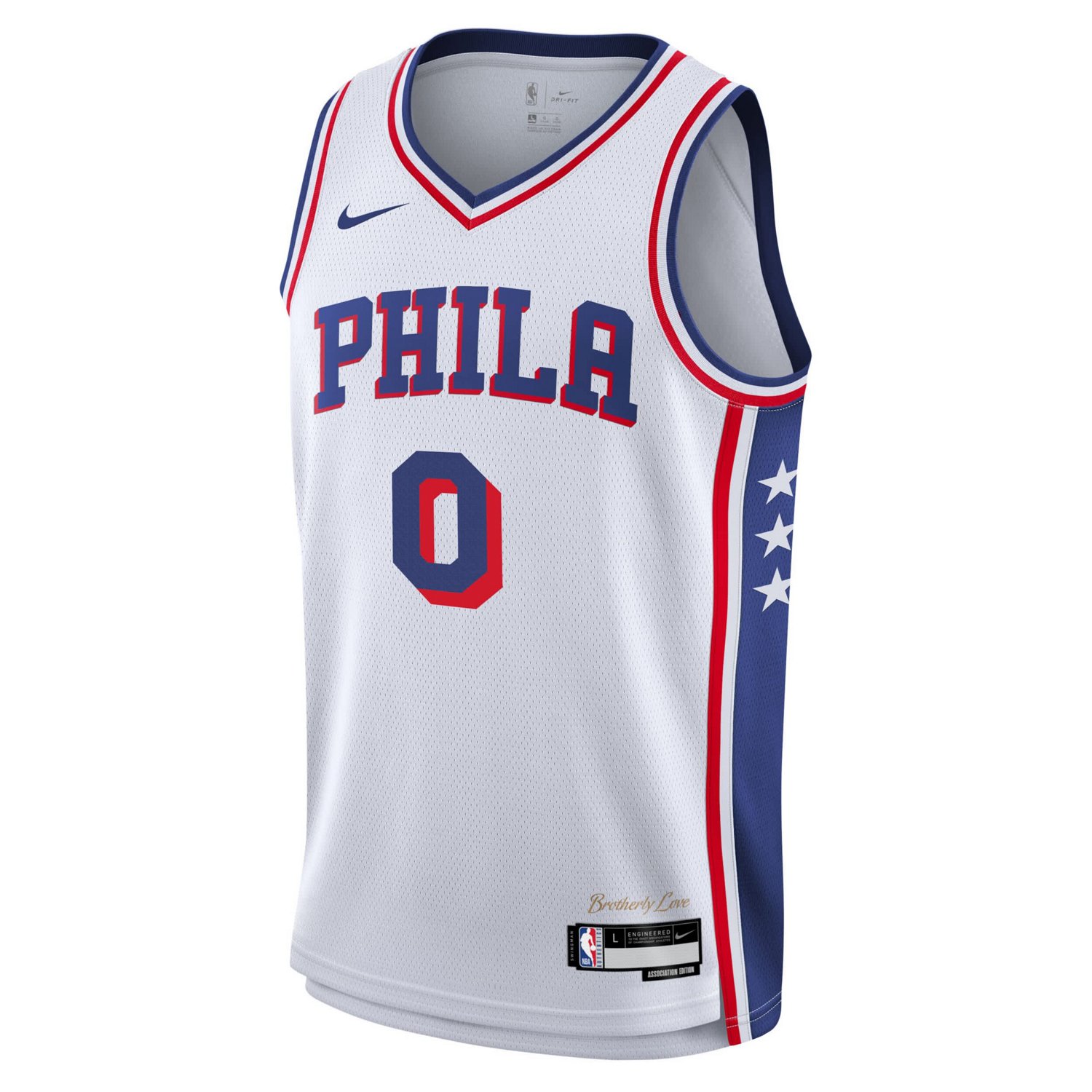 Youth Nike Tyrese Maxey Philadelphia 76ers Association Swingman Jersey - view number 2
