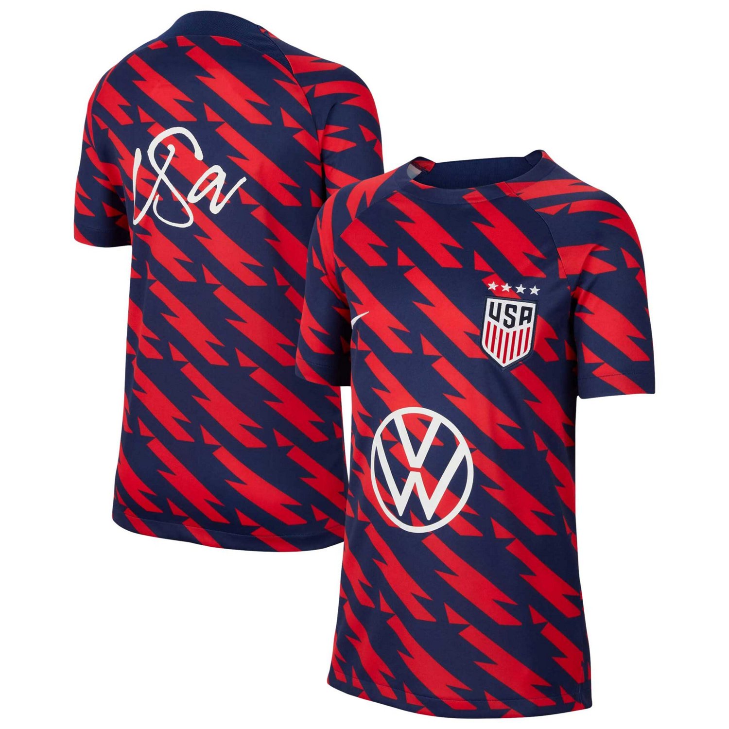 Youth Nike USWNT 2023 24 Academy Pro Performance Pre-Match Top