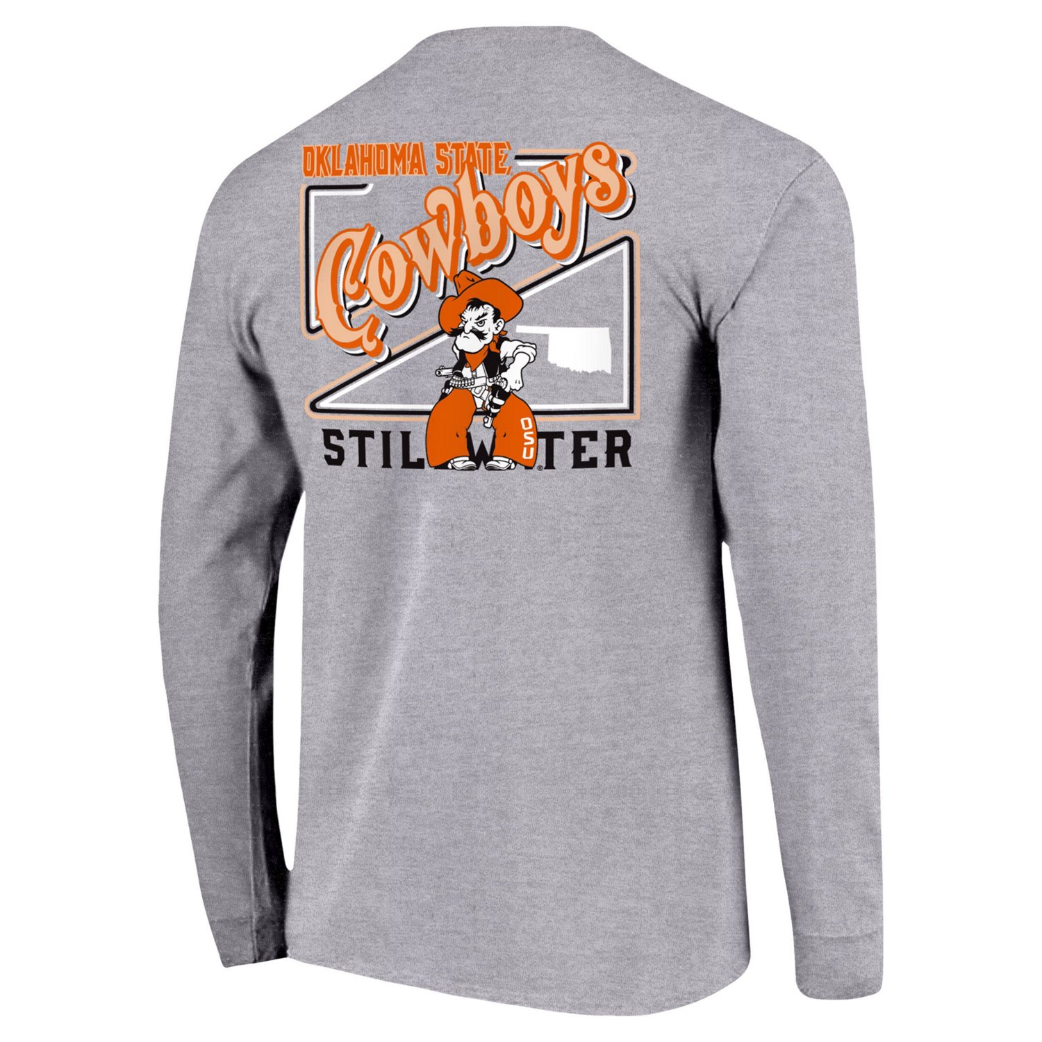 Youth Oklahoma State Cowboys Retro Script Long Sleeve T-Shirt - view number 3