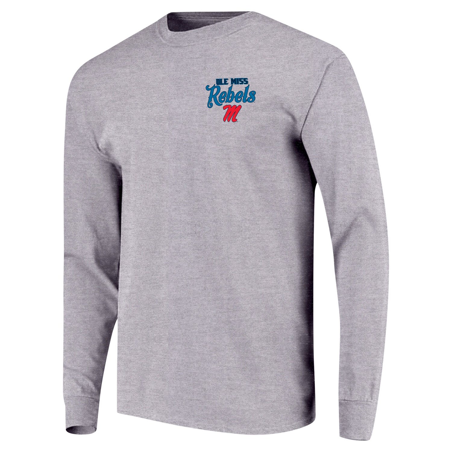 Youth Ole Miss Rebels Retro Script Long Sleeve T-Shirt - view number 2