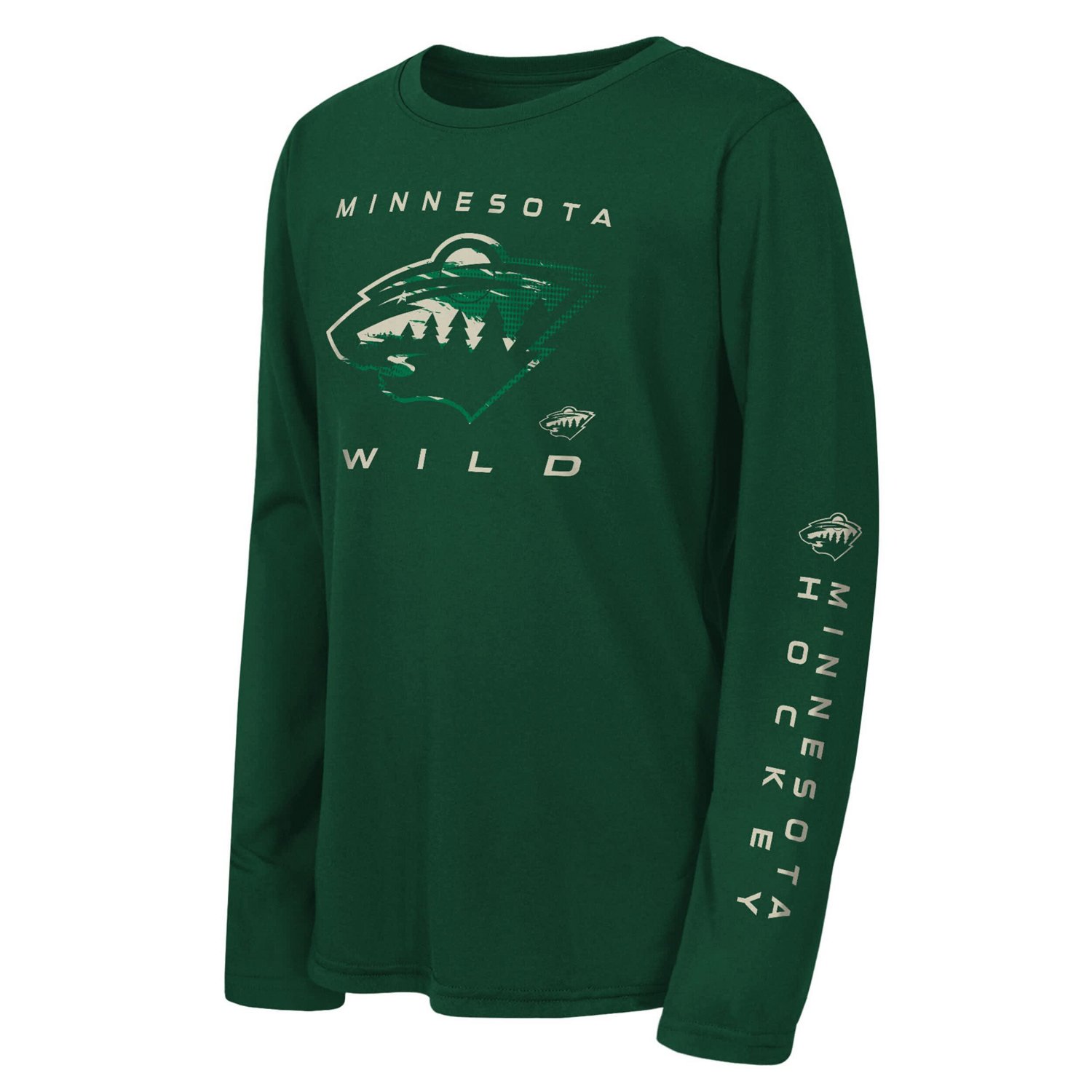 Youth Outerstuff Hunter Minnesota Wild Seize the Win Long Sleeve T-Shirt - view number 1