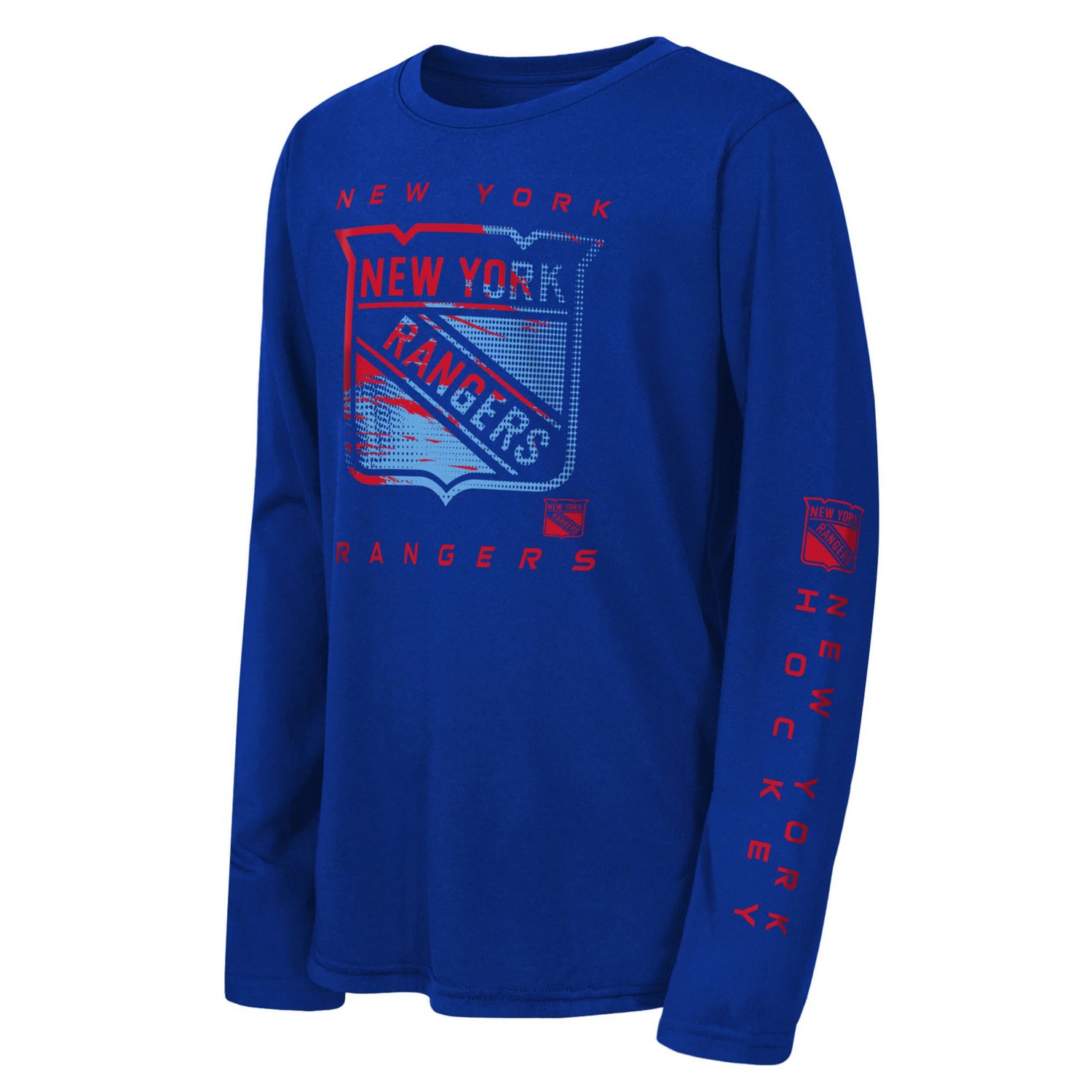 Youth Outerstuff New York Rangers Seize the Win Long Sleeve T-Shirt - view number 1