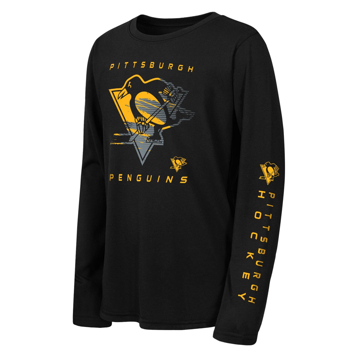 Youth Outerstuff Pittsburgh Penguins Seize the Win Long Sleeve T-Shirt