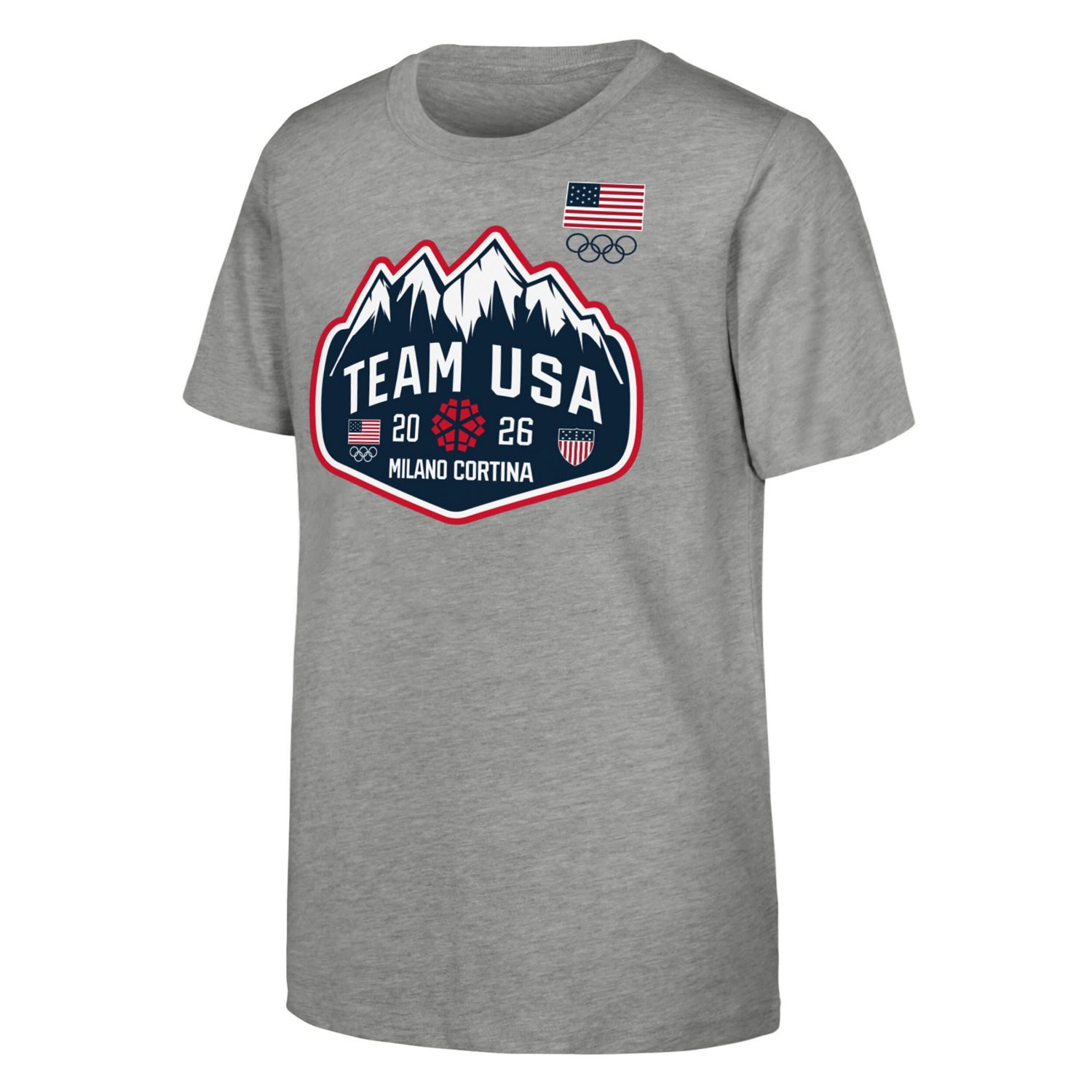 Youth Outerstuff Team USA 2026 Winter Olympics Mountain Patch T-Shirt