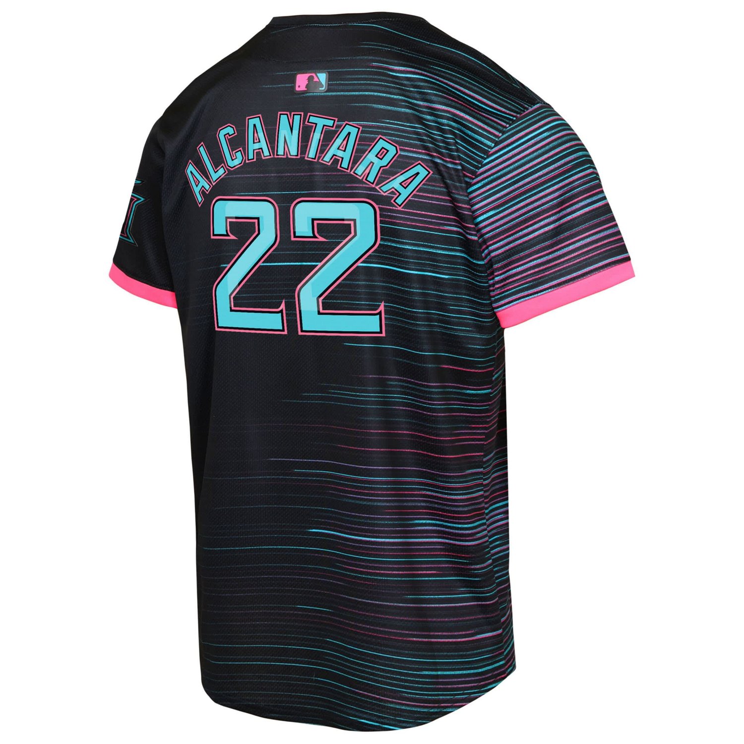 Youth Sandy Alcantara Miami Marlins 2025 City Connect Limited Player Jersey - view number 3